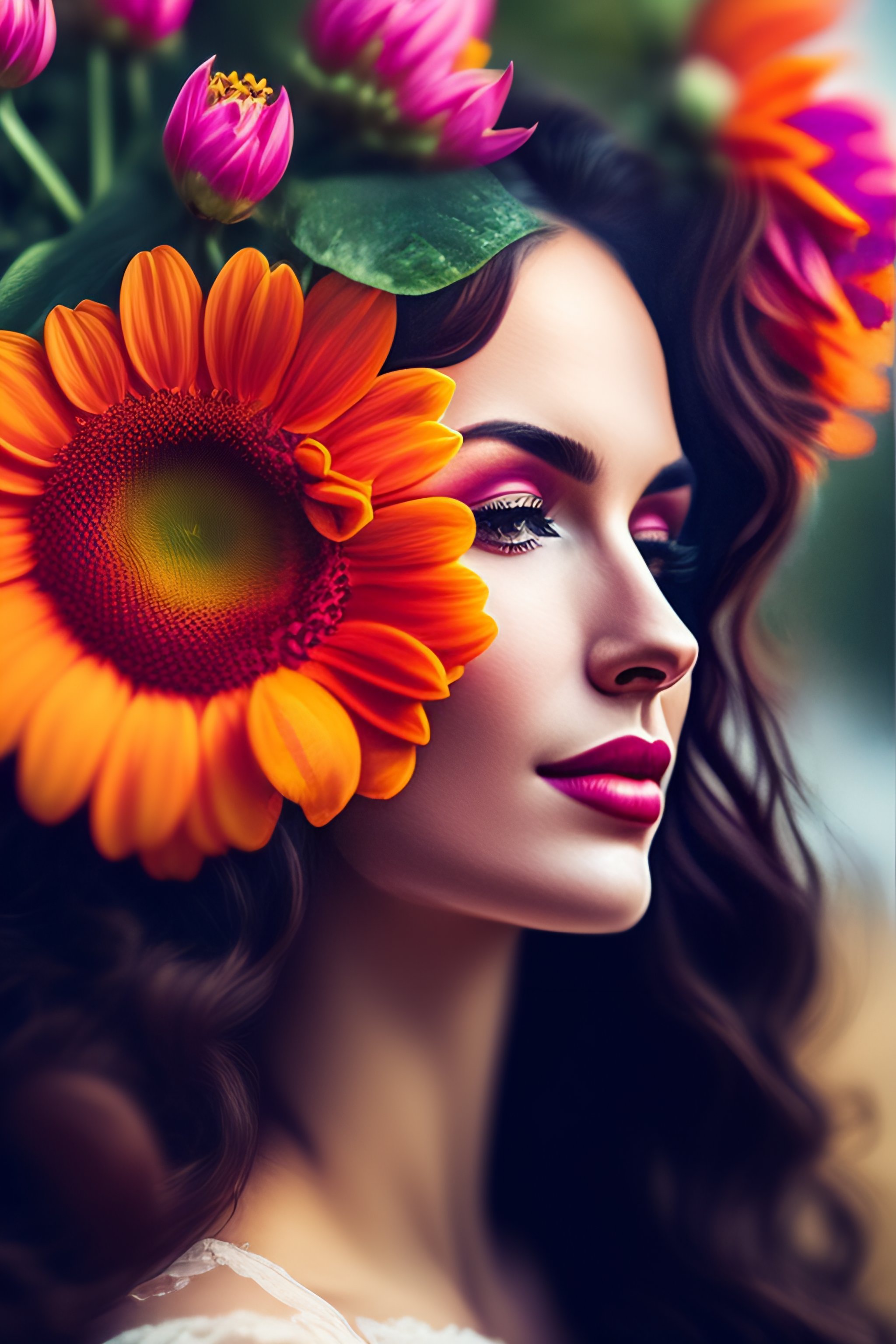 Lexica - Her mind burst with flowers