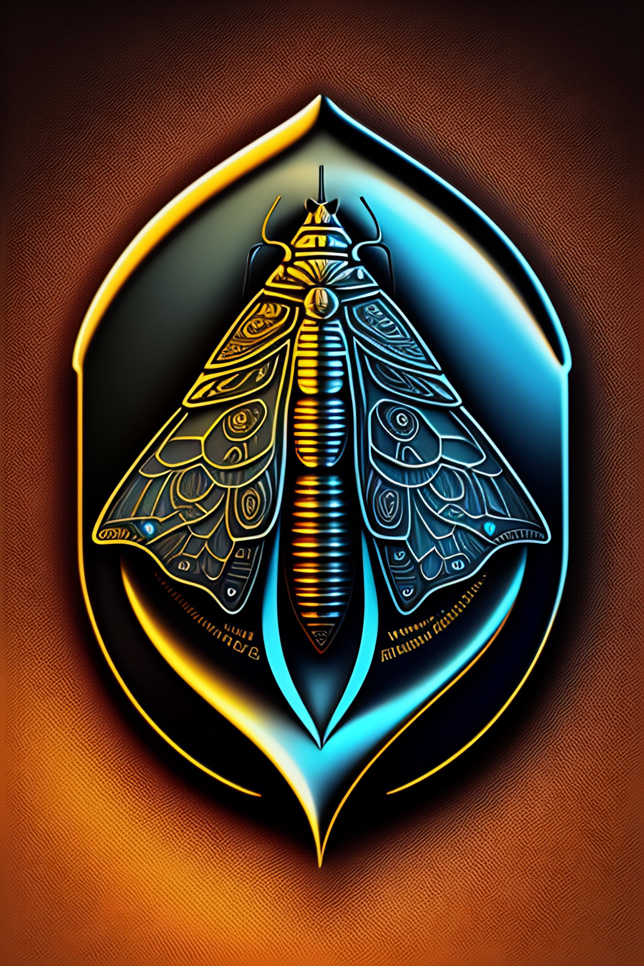 Lexica - Crypto moth , logo design by Philippe Caza