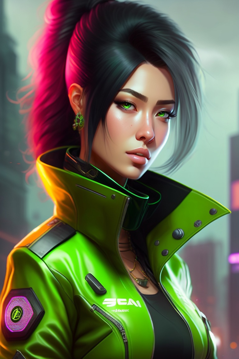 Lexica - Female cyberpunk sniper, feme fatale, dangerous but pretty ...