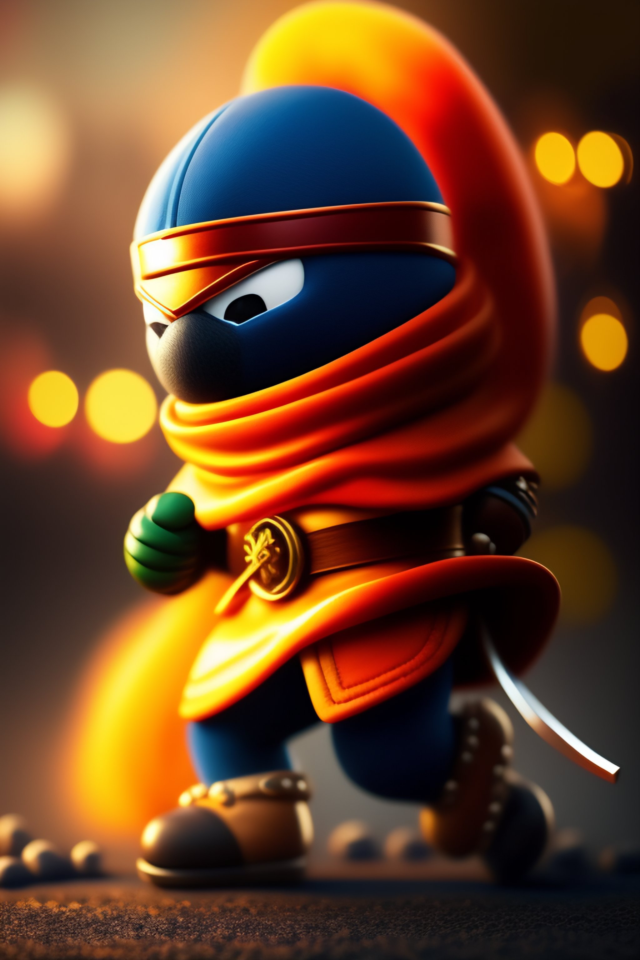 Lexica - Ninja, mascot