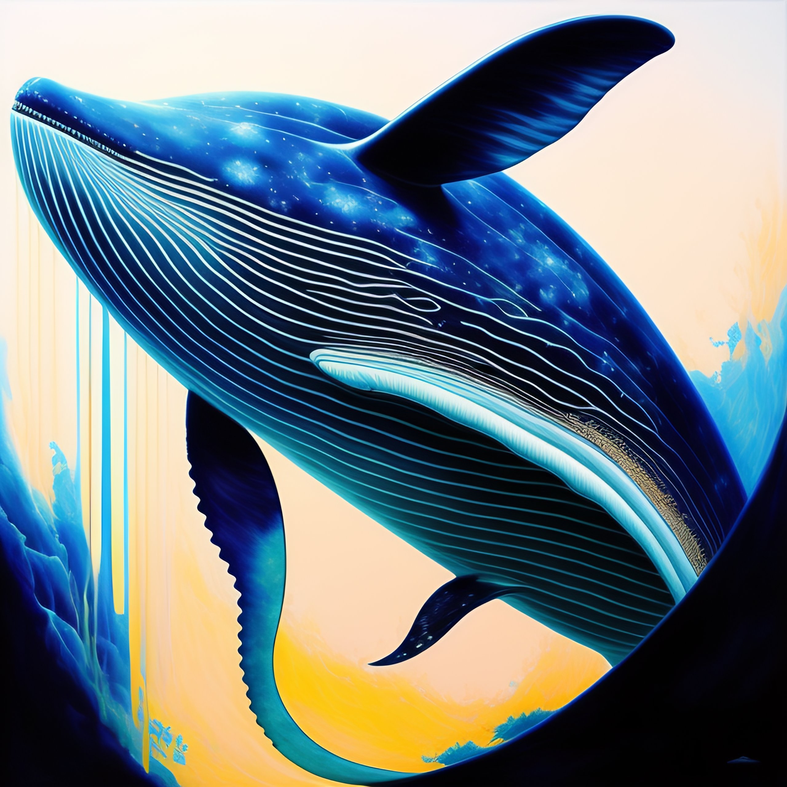 Lexica - Whale, painting, by greg ruthowski, yoshikata amano, yoji ...