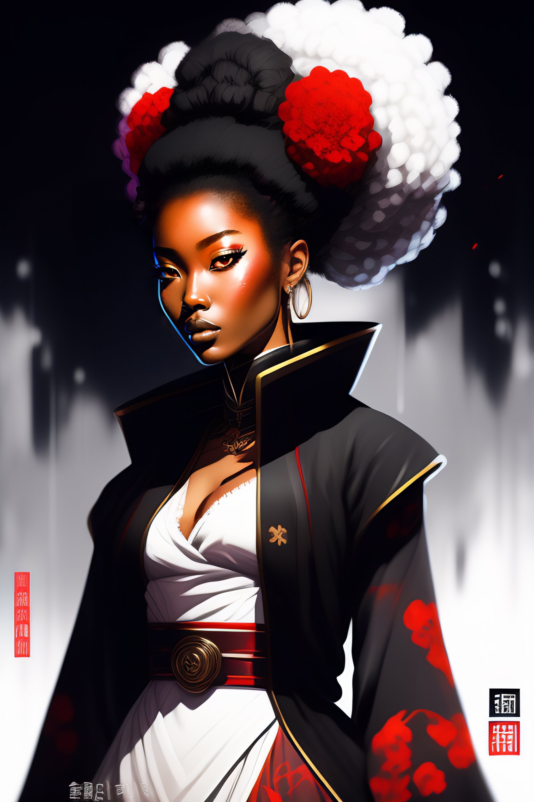 Afro - Characters & Art - Afro Samurai  Samurai art, Afro samurai, Samurai  artwork