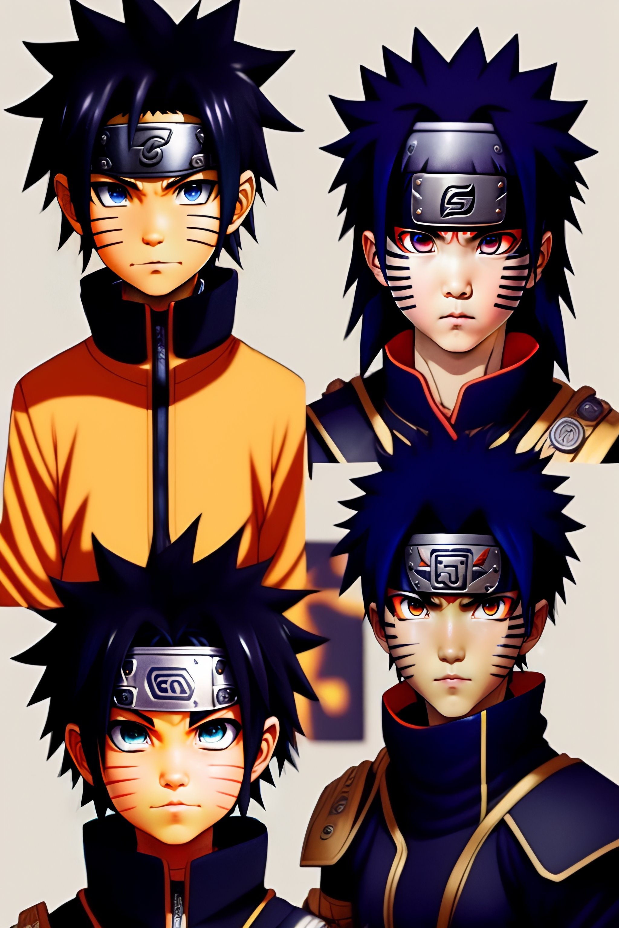 Naruto And Sasuke As Babies
