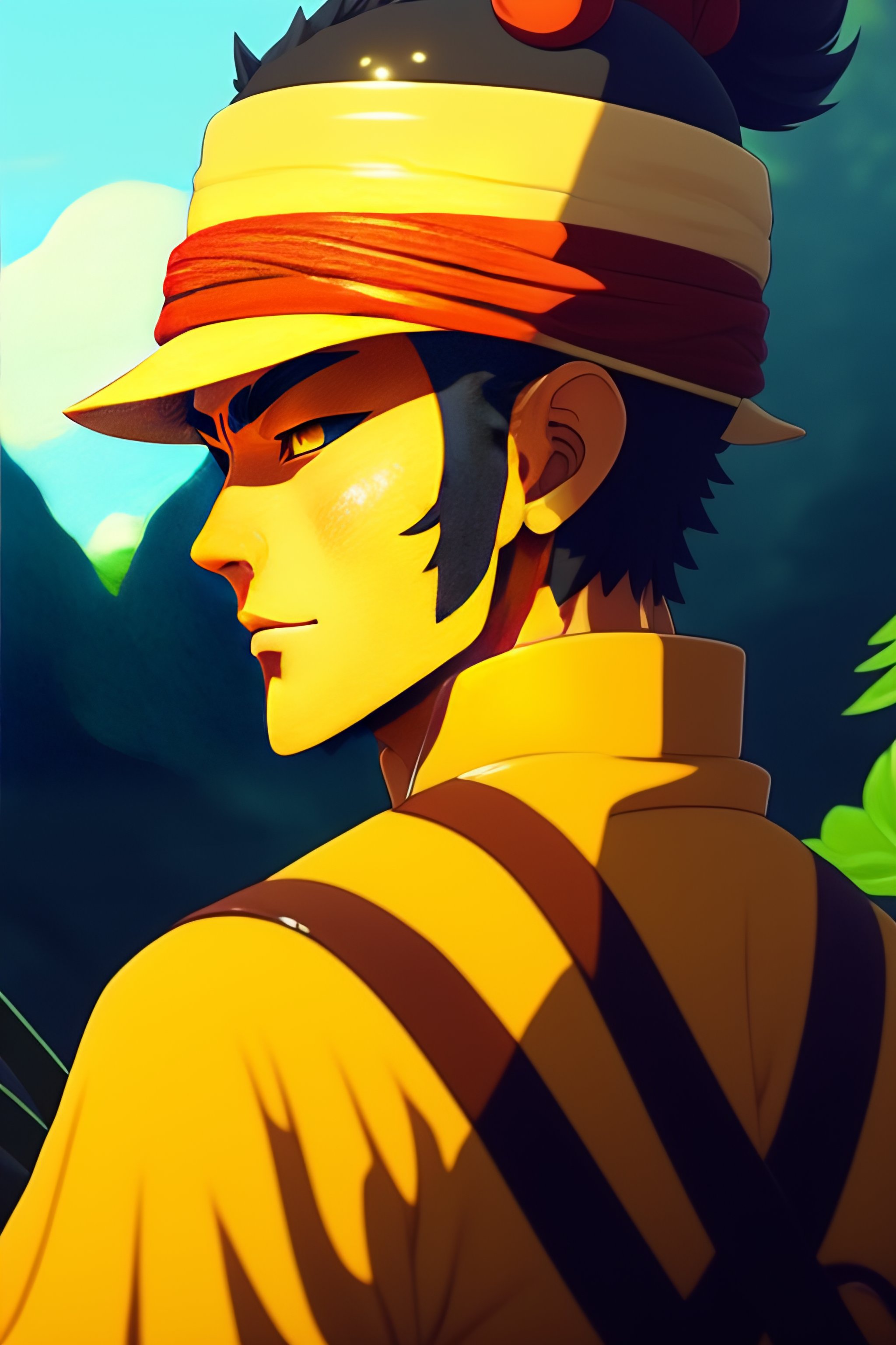 Lexica Roronoa zoro, wano kuni, studio ghibli, james gilleard