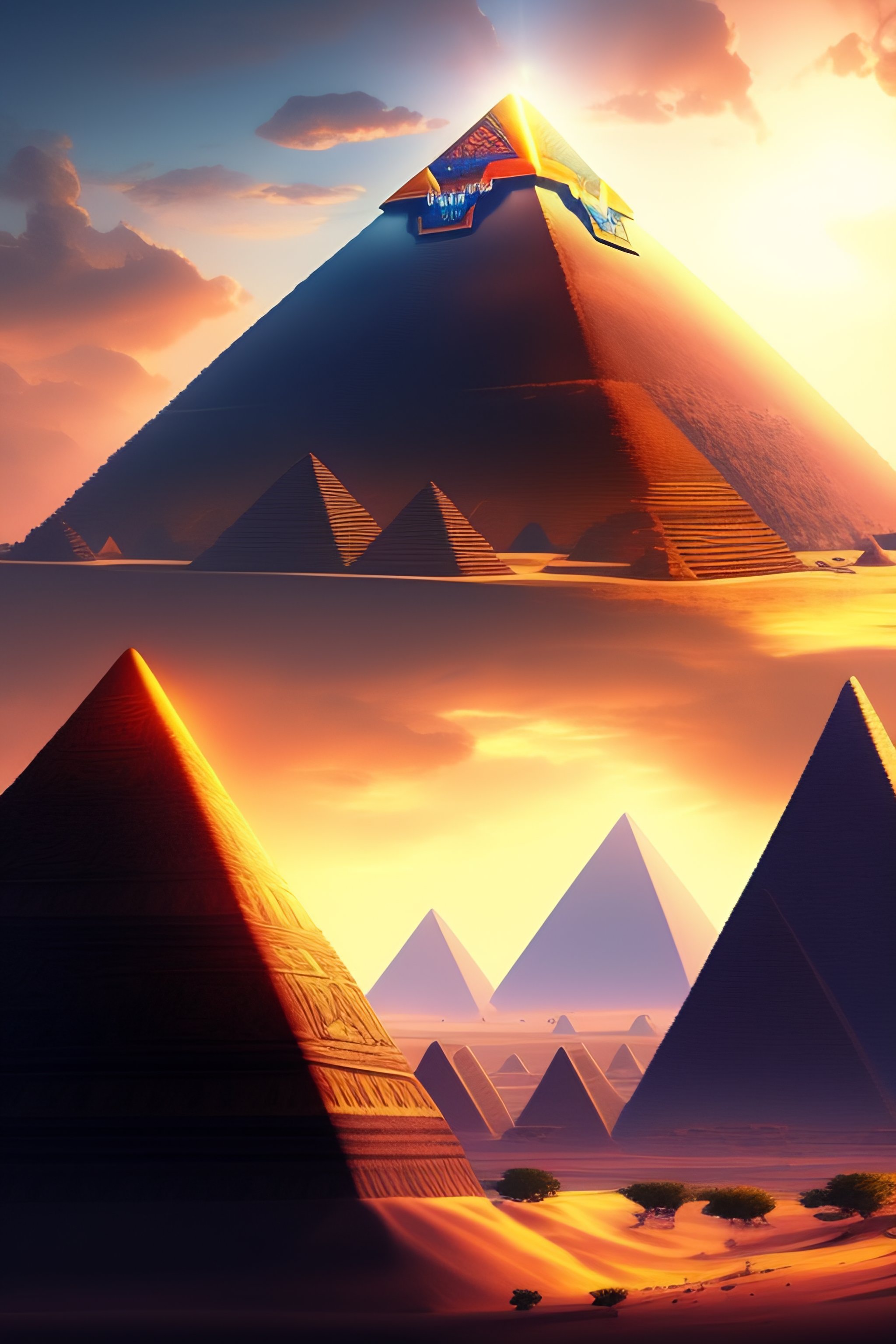 fantasy pyramid art