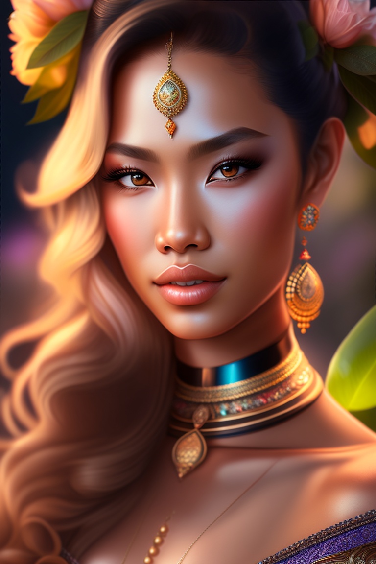 Lexica - Full body, 38D cup, a gorgeous Balinese model photo ...