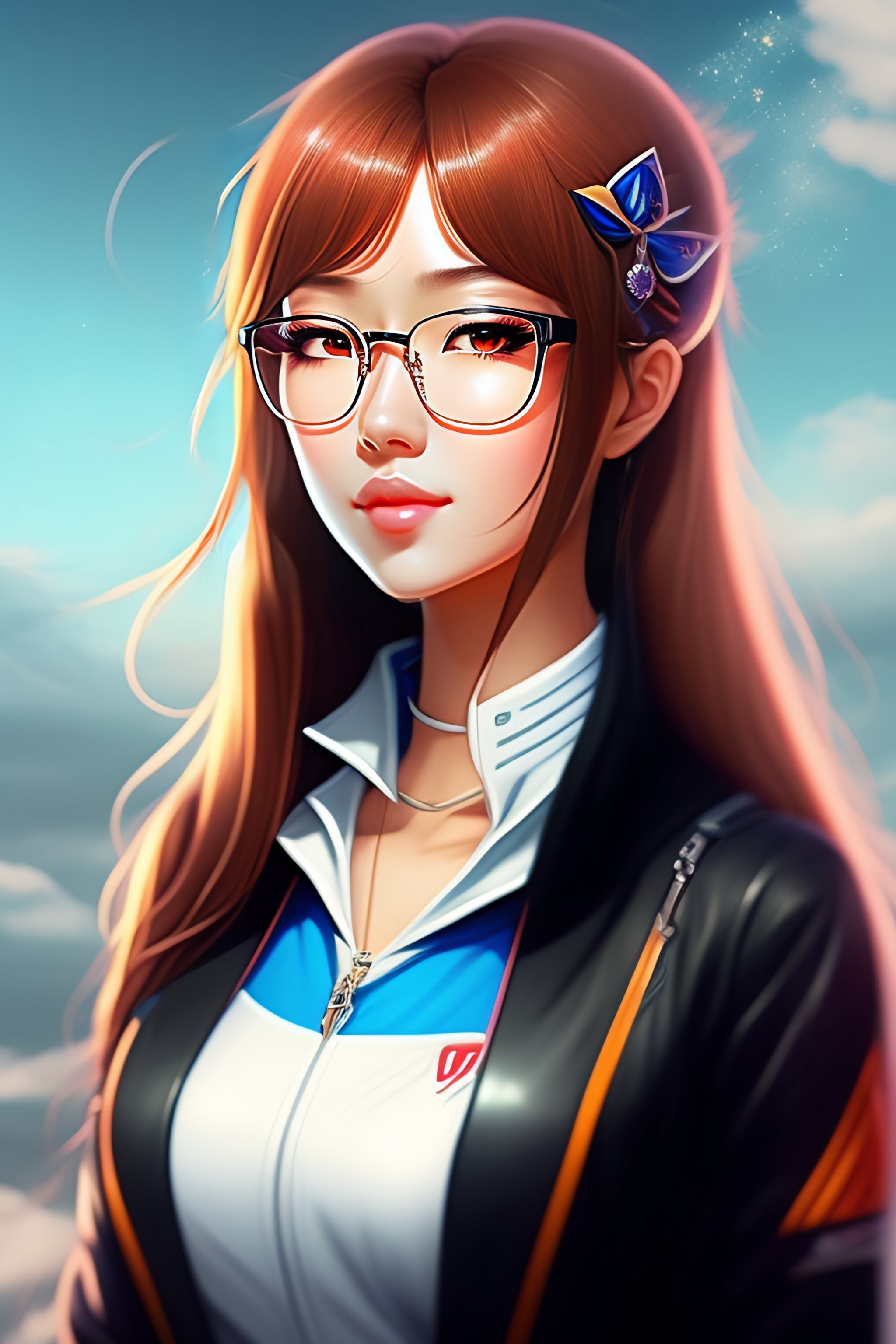 Lexica Anime Girl With Rimless Glasses, Nerdy, Nerd, 52% OFF