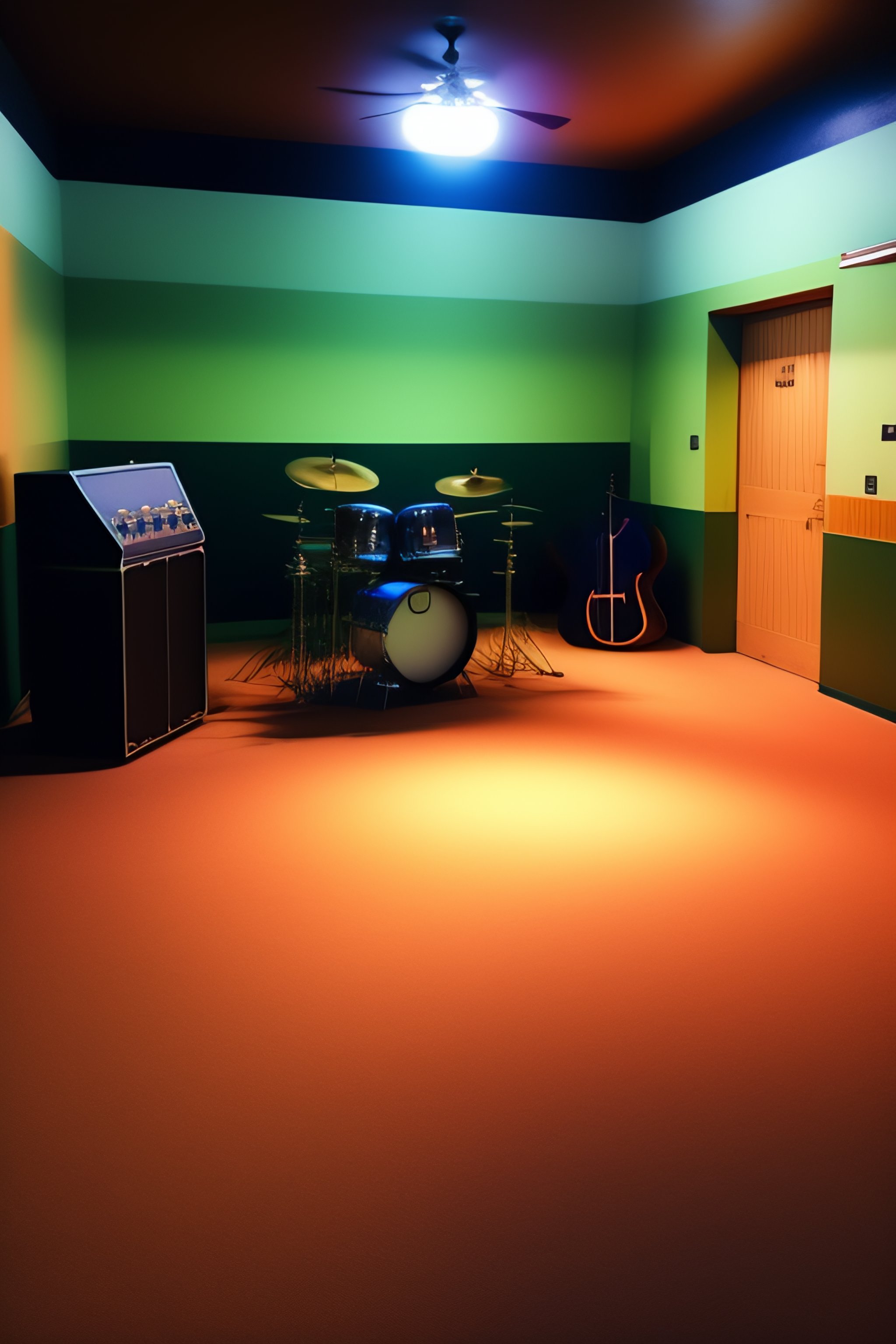 Lexica - Low quality liminal space empty band room lonely nostalgic ...