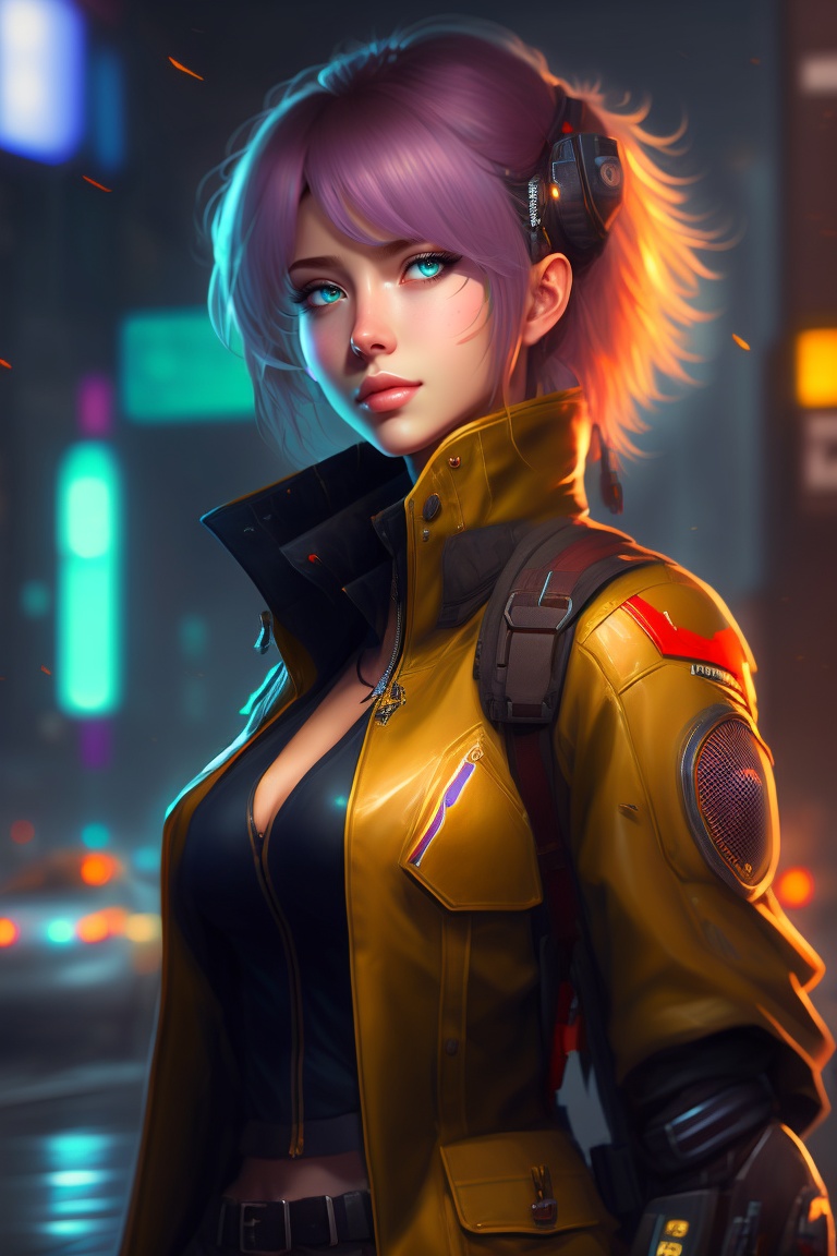 Lexica - Cyberpunk,war, night, Rin