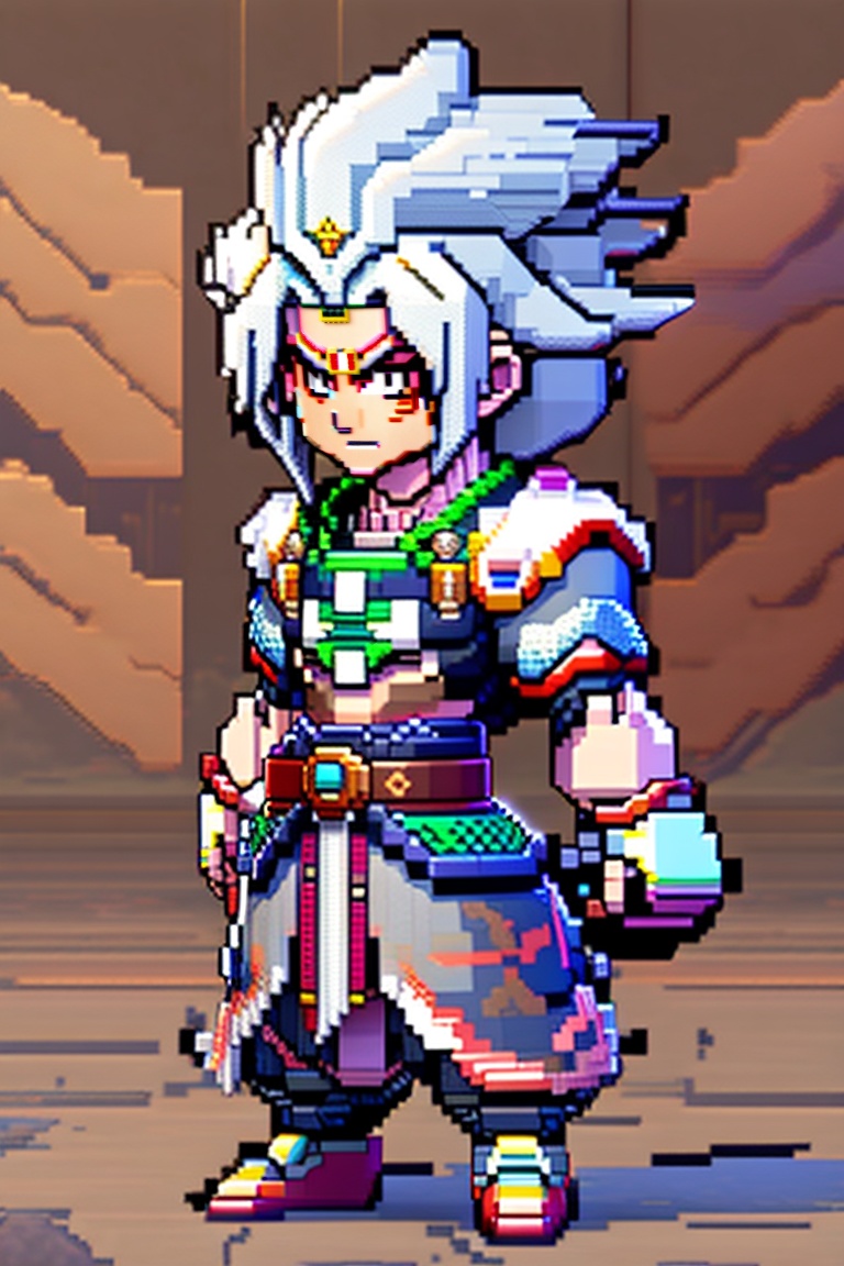 Lexica - Kenichi the mightiest disciple, white hair, asura outfit ...