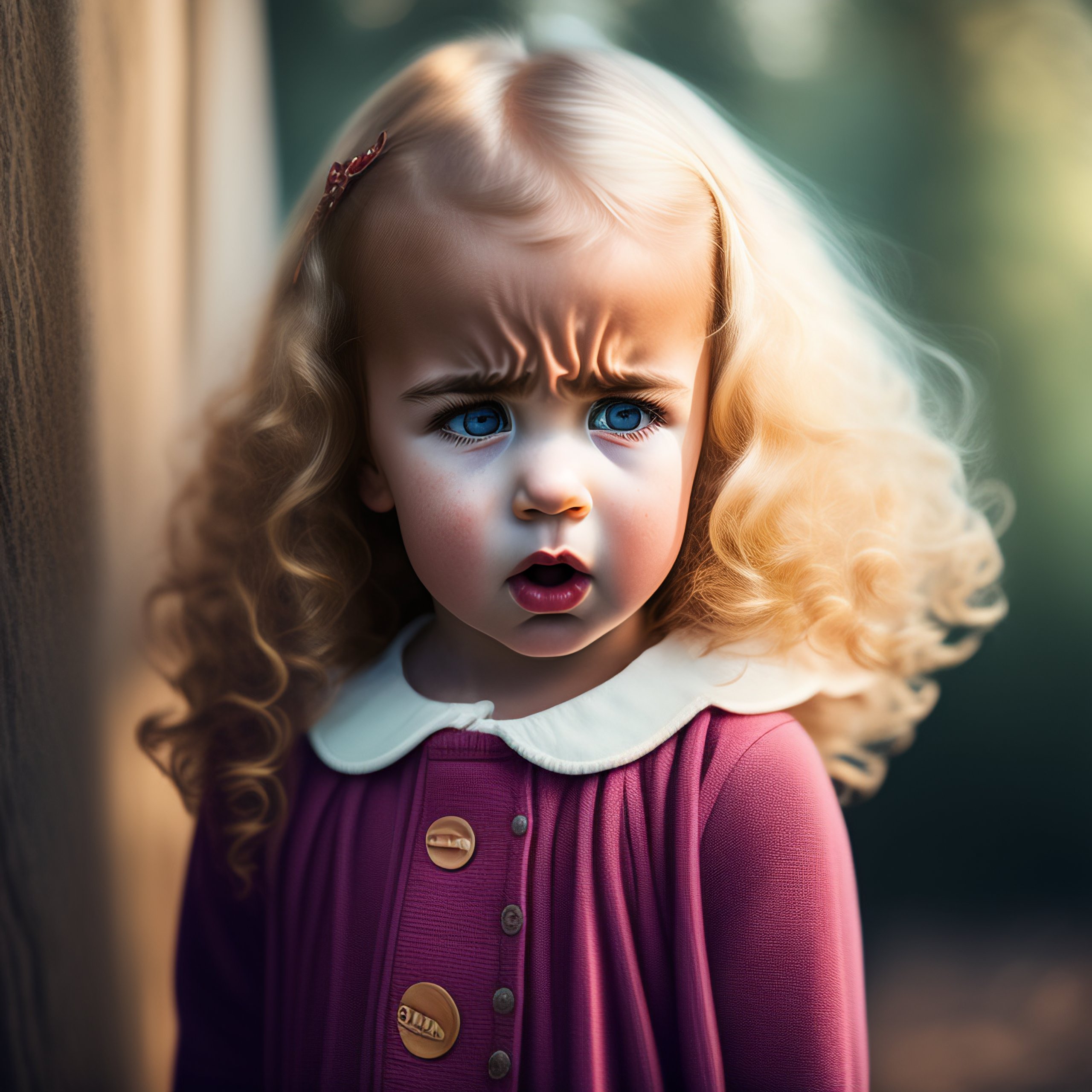 Lexica - 3 year old blonde girl drinking from a cup. photorealistic