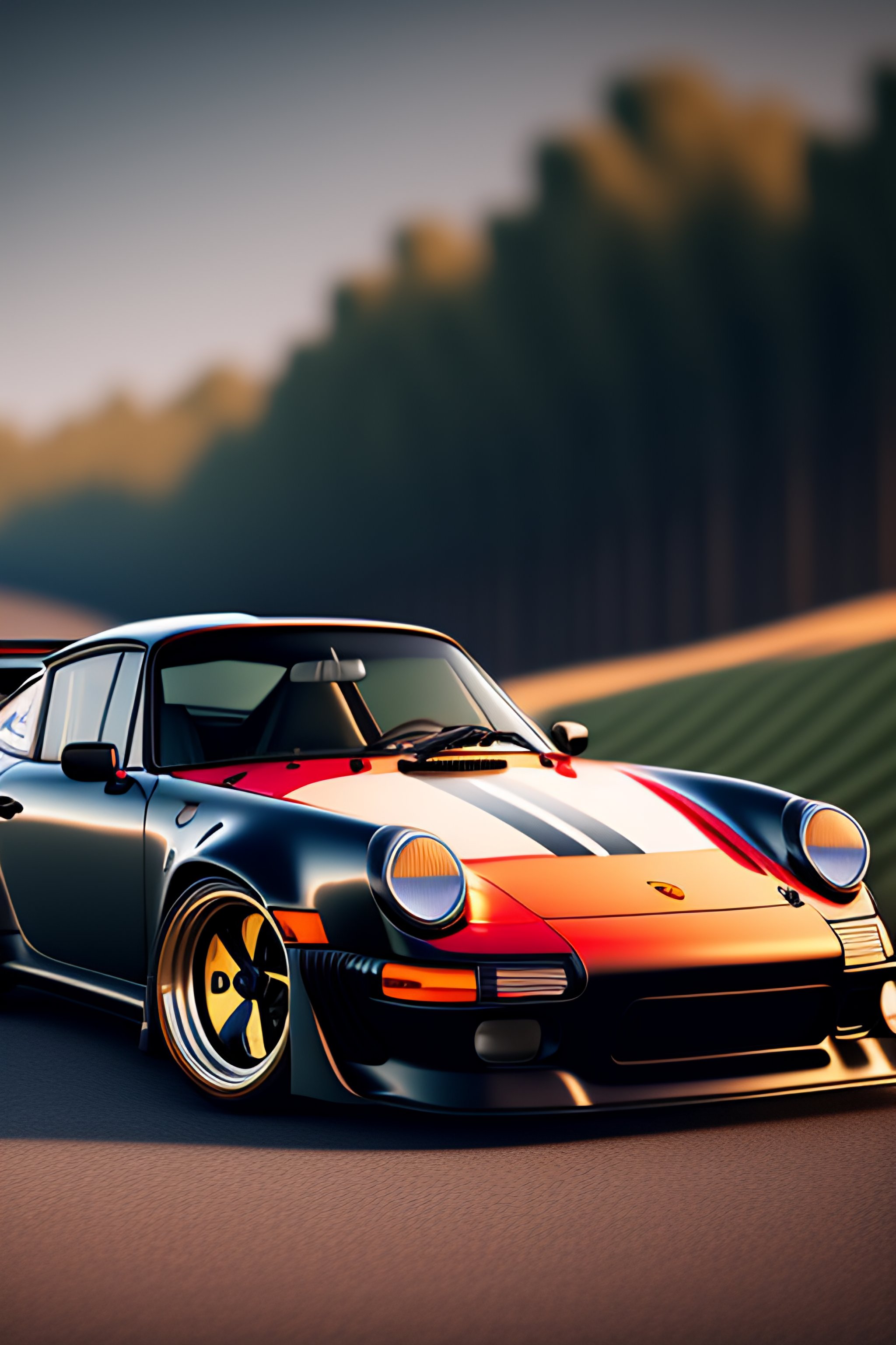 Lexica Rwb Porsche Classic K Photorealistic Dynamic