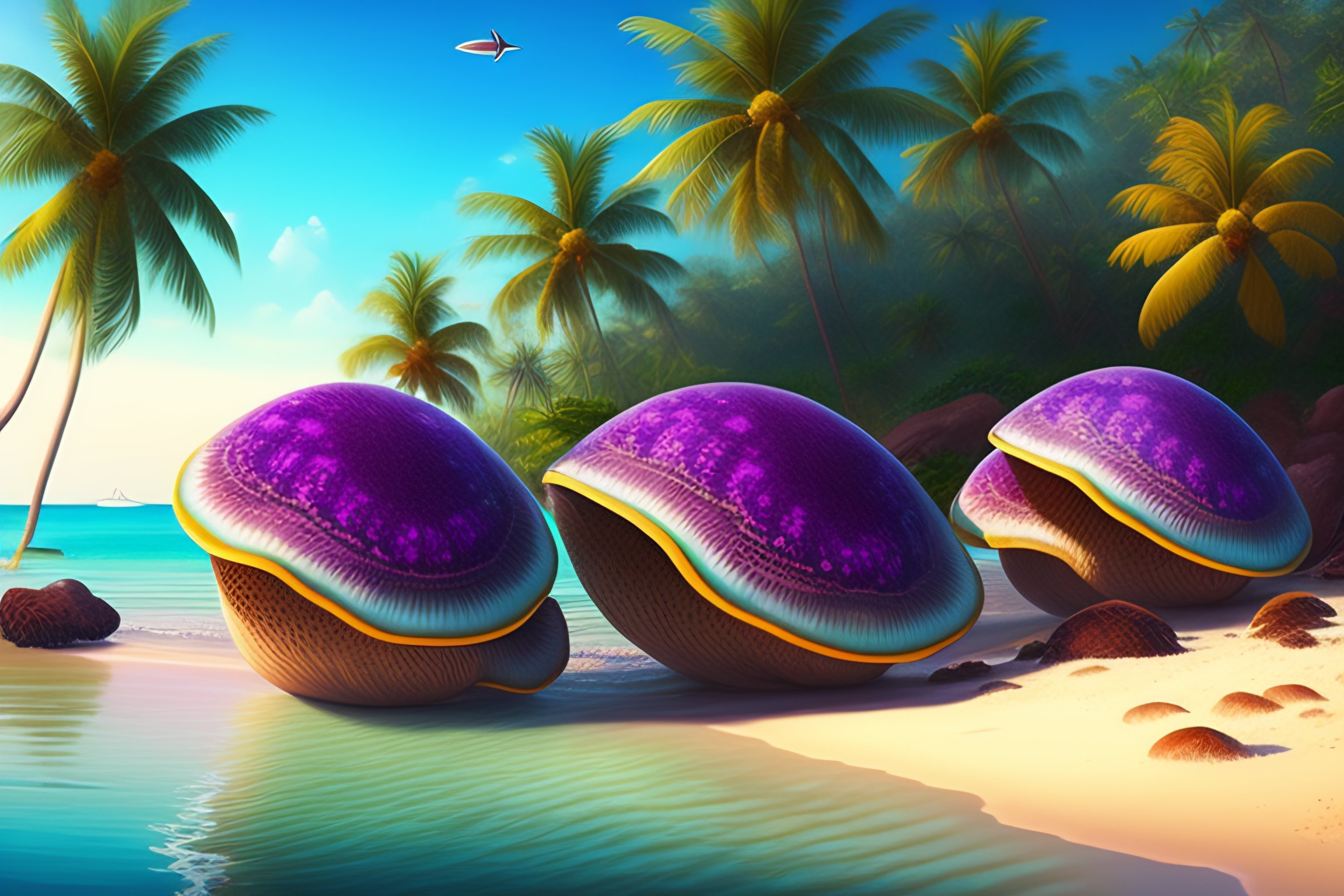 Lexica - Giant shells clams monsters and coconut island coconut crabs ...