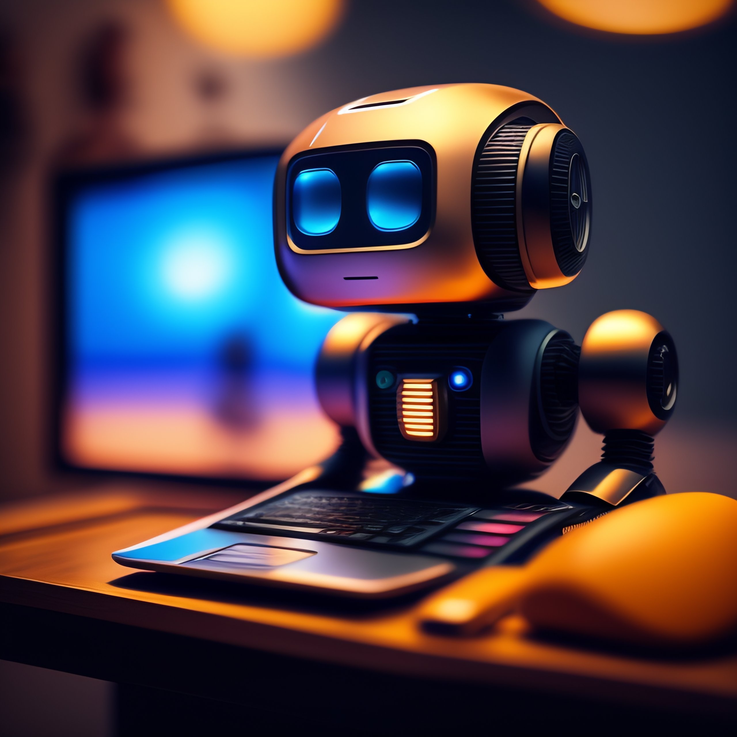 Lexica - Robot on a computer
