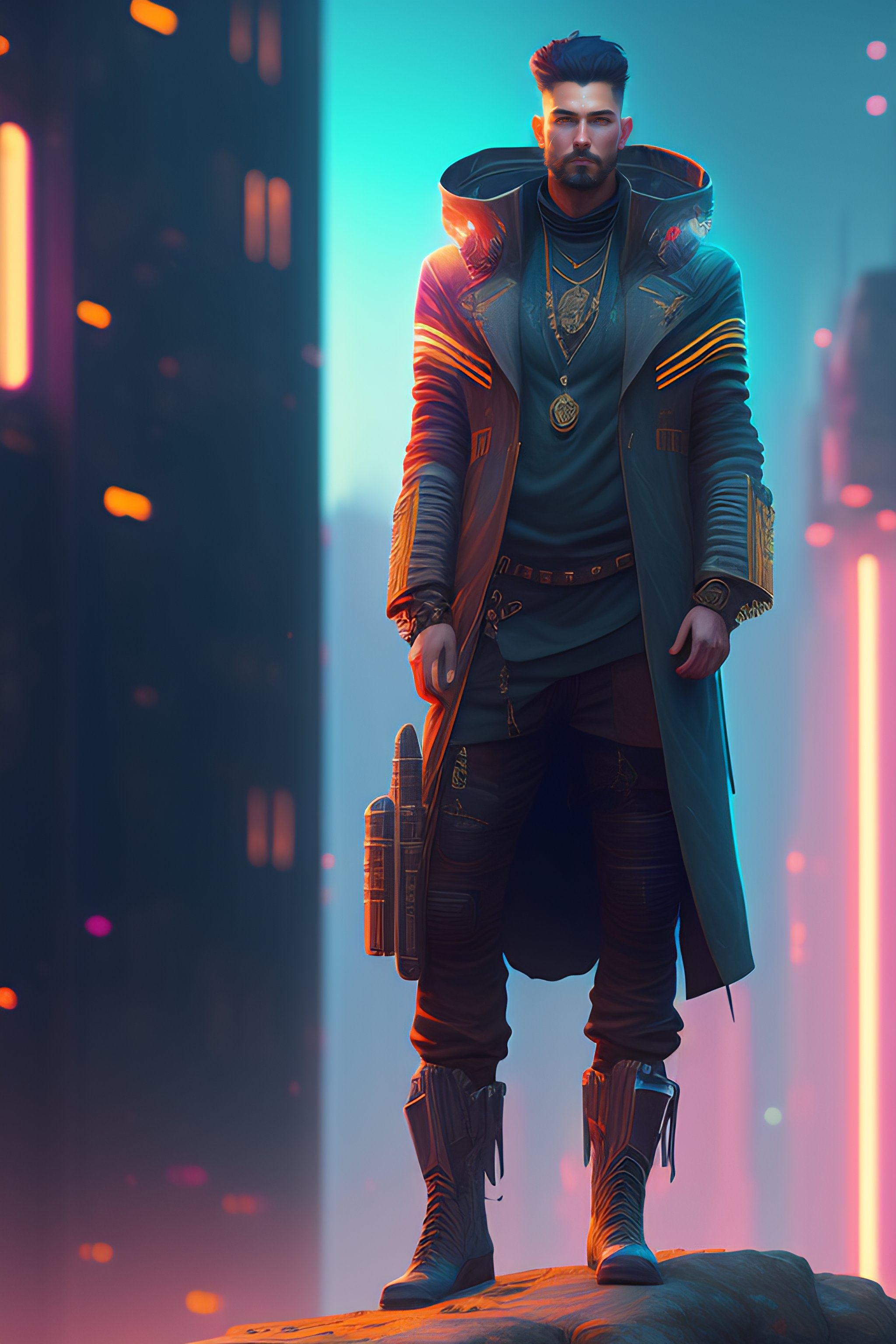 Lexica - Highly detailed full body of cyberpunk, stephen bliss, unreal ...