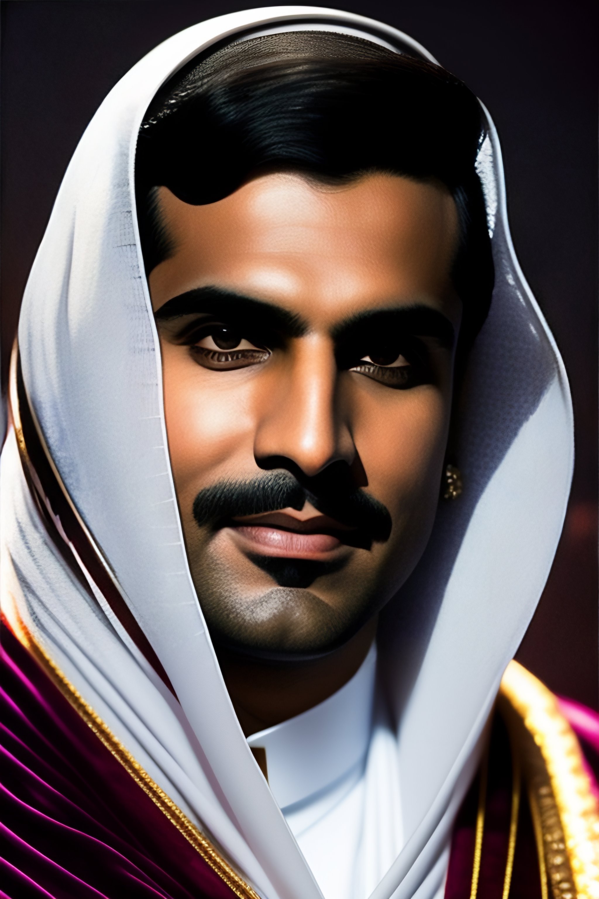 Lexica Generate a picture of Sheikh Tamim bin Hamad Al Thani, amir of