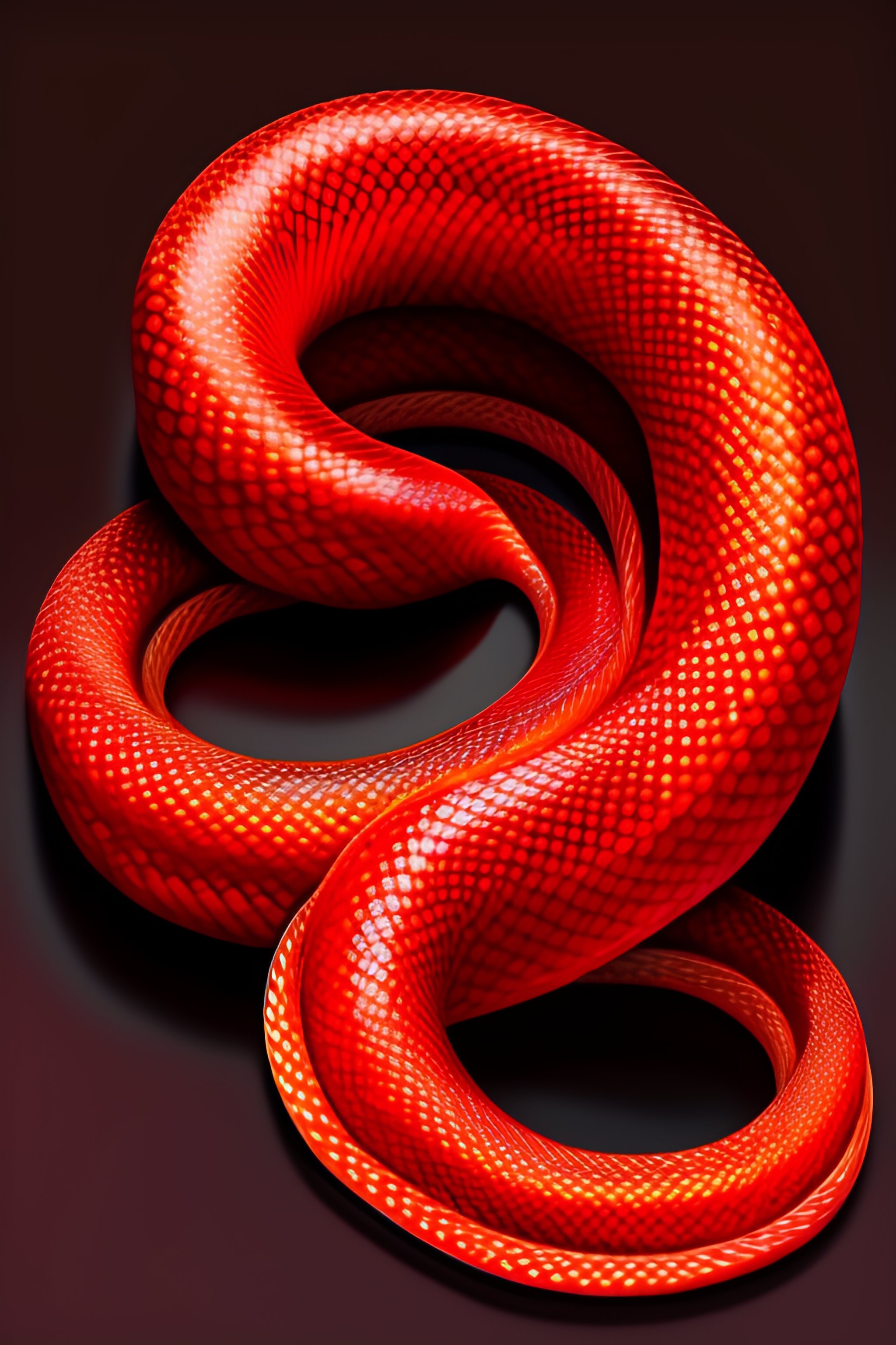 Lexica Red Fire snake intricate, elegant, highly detailed, digital