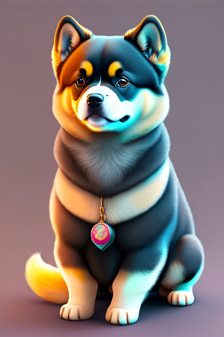 Lexica - 90s vintage anime style stupid and adorable cartoon dog black ...