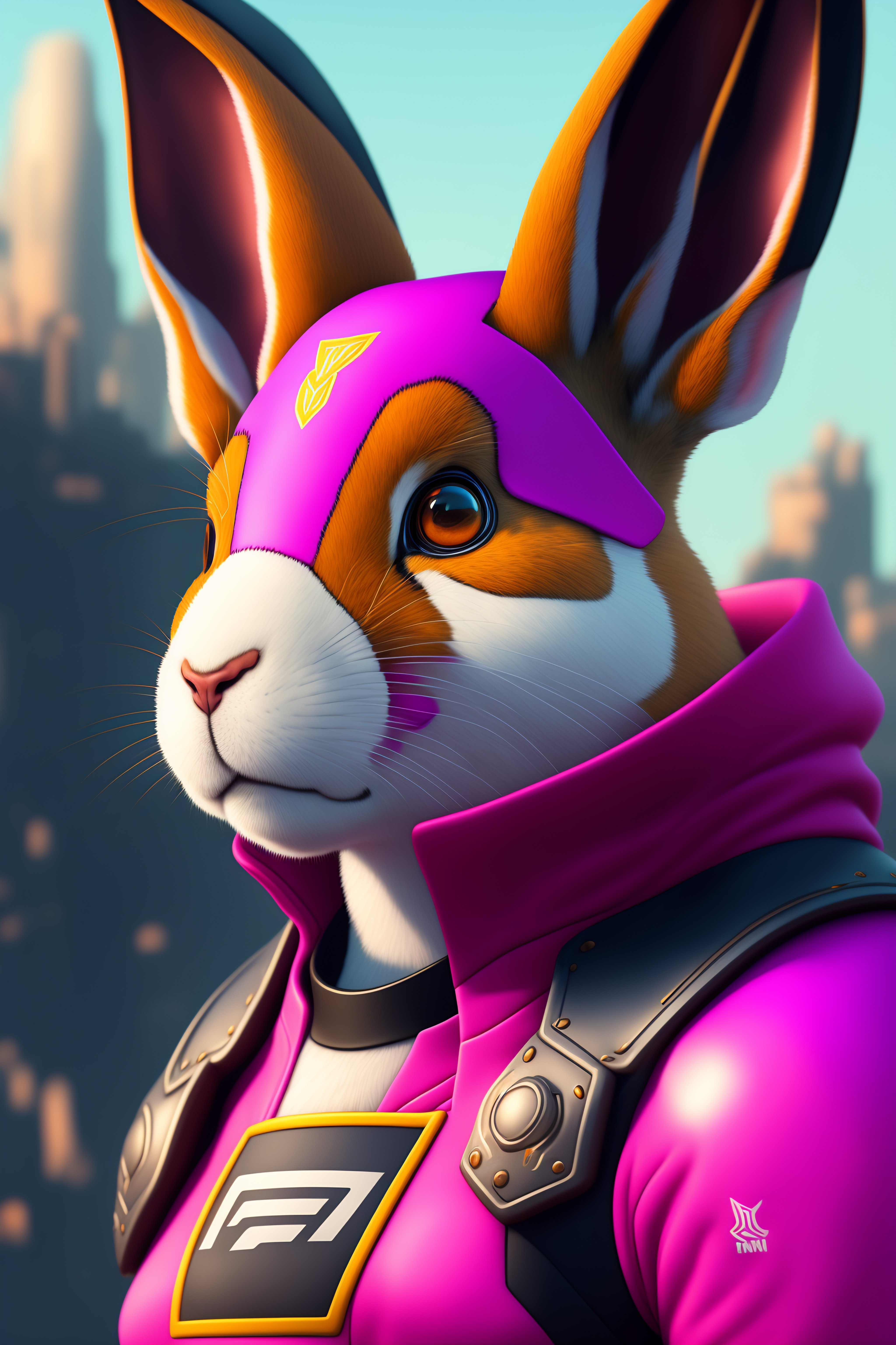 Lexica - Cartoony, happy joe rogan portrait painting of a rabbit ...