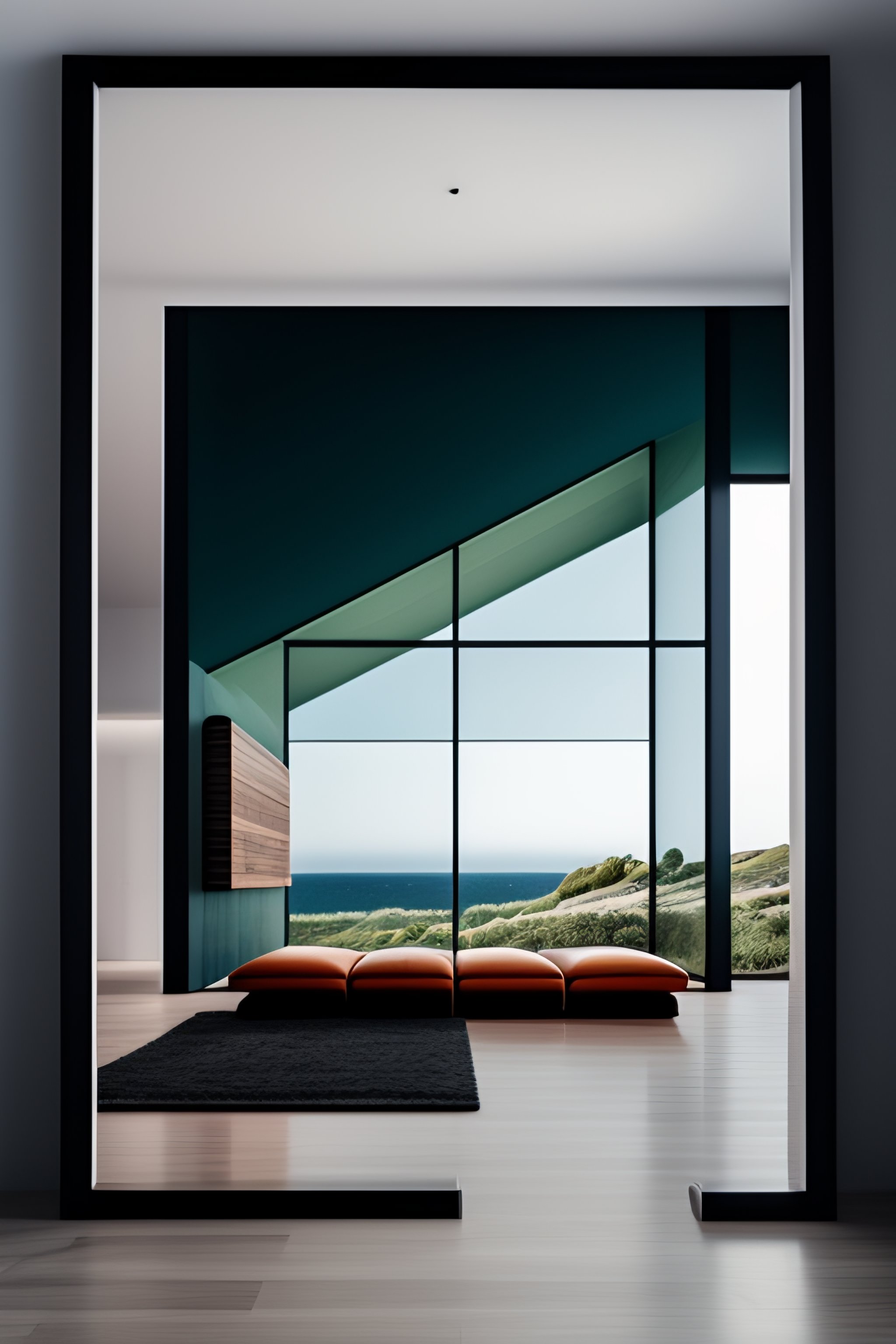 Lexica - Portrait of a contemporary interior of a house using framed ...