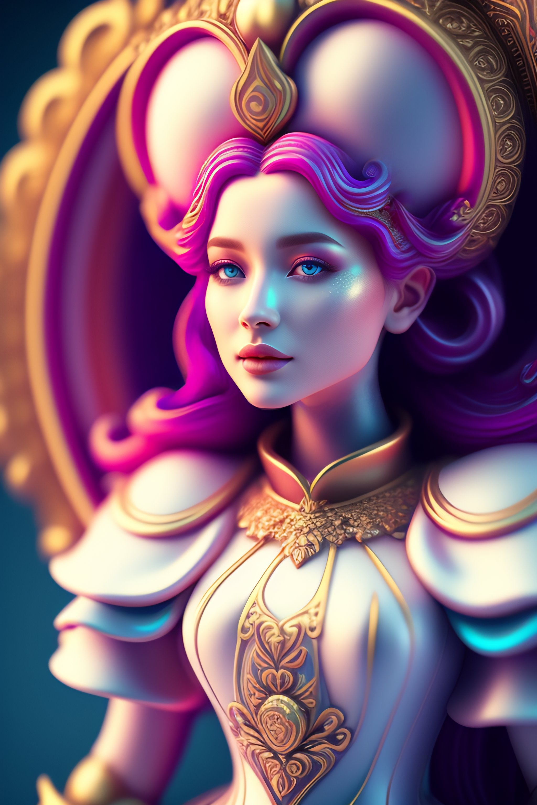 Lexica - Alice in Wonderland magnificent fractal colourful carving ...