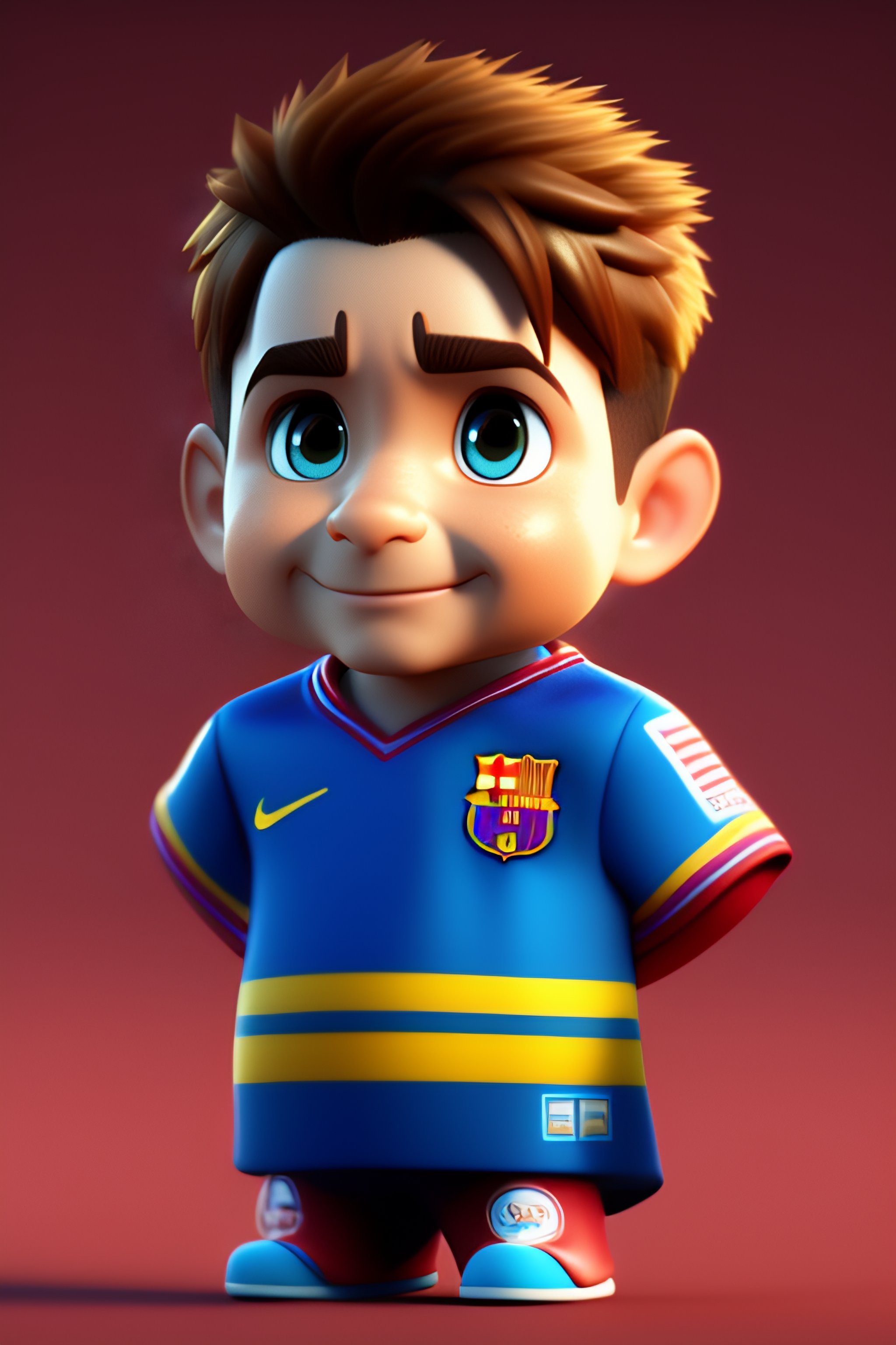 Lexica - Messi 3d character cartoon disney pixar render