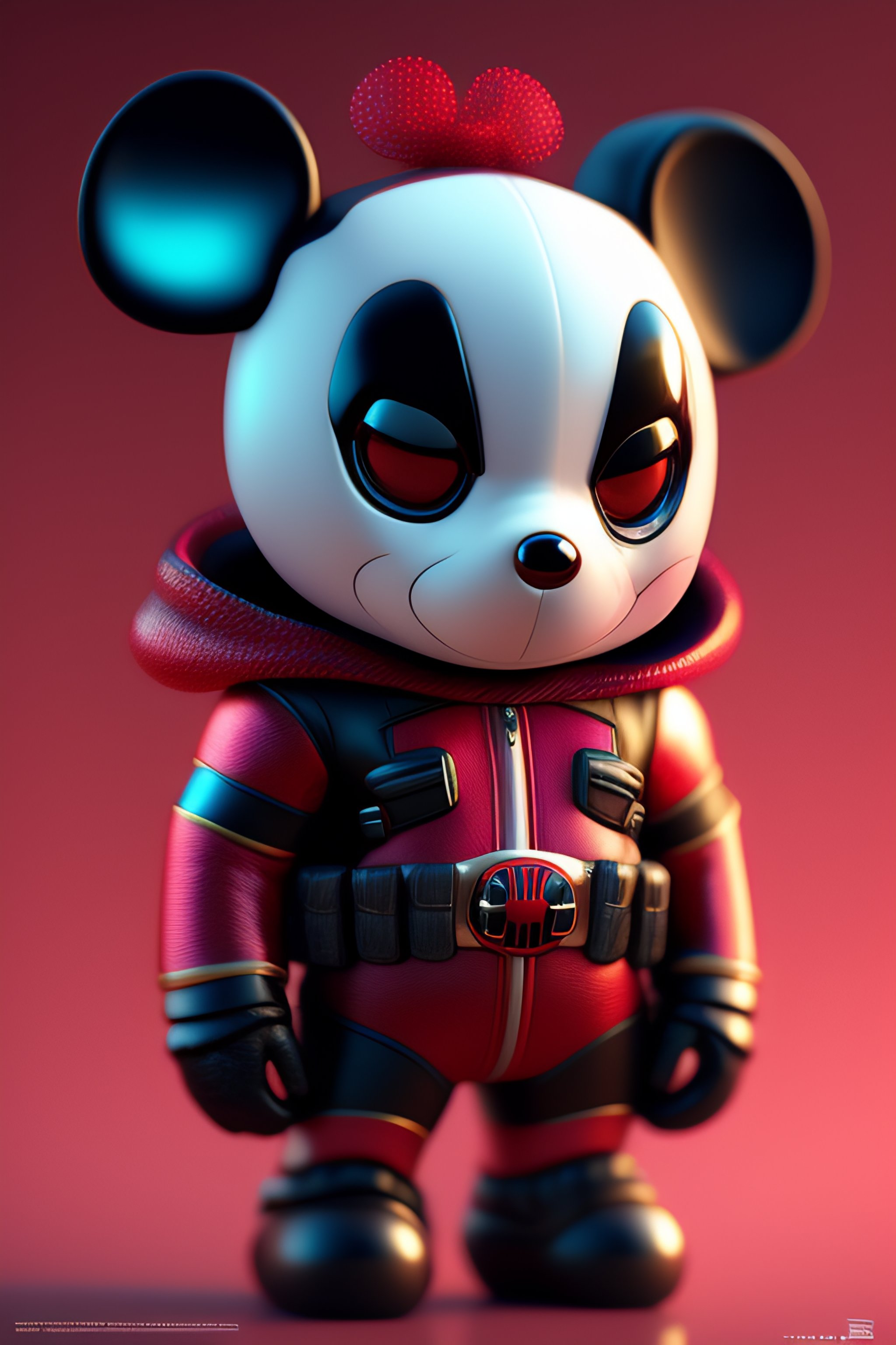 Lexica - Baby deadpool mixed mickey by tim burton, hyper detailed ...