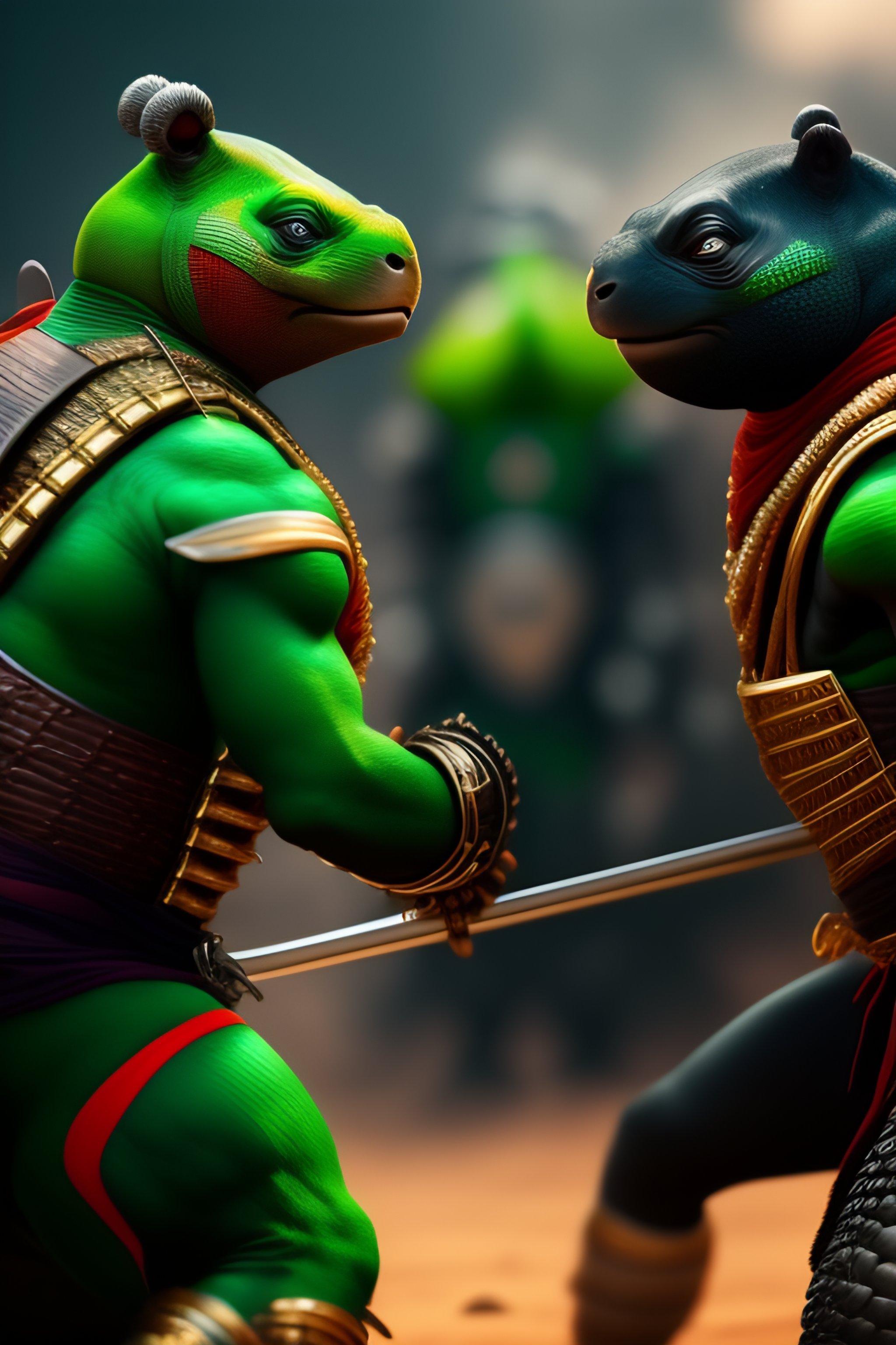 Lexica African ninja turtles, 8k