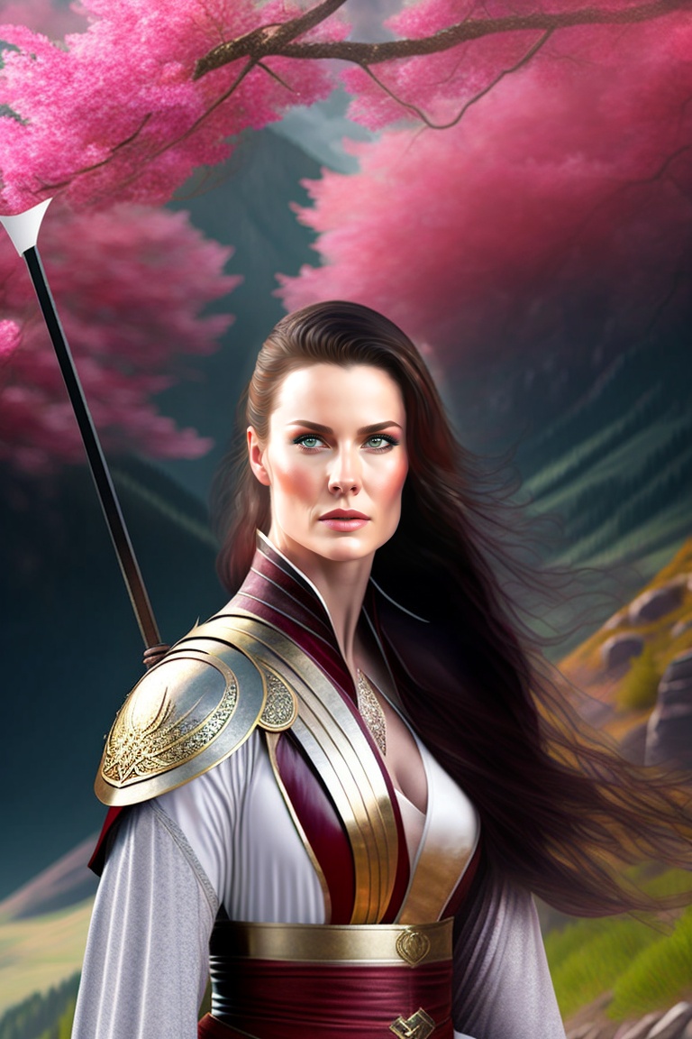 Lexica - Strong character girl in the legend of the seeker style, looking  like Bridget Regan knows martial art with sword, hyperrealistic,  photoreali...