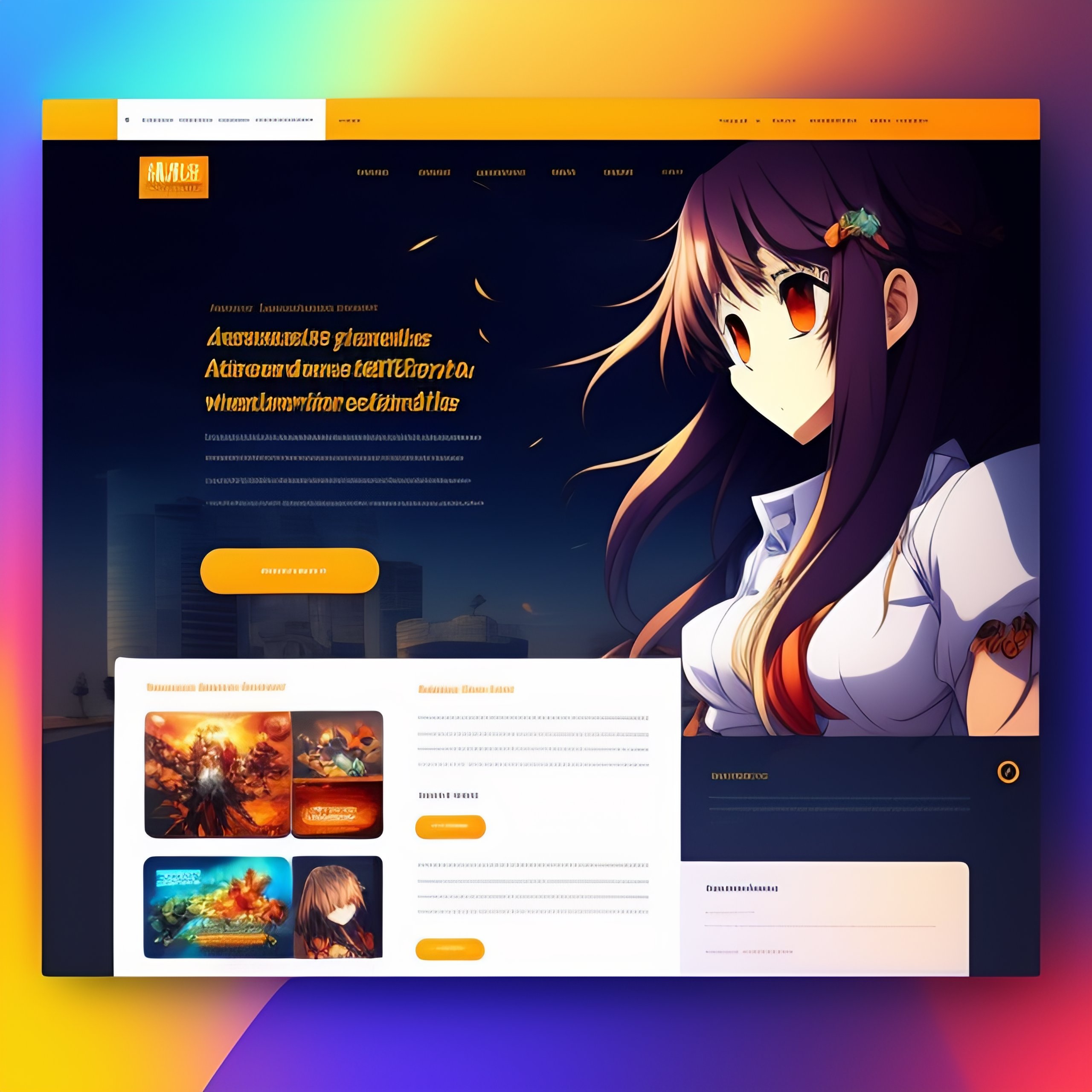 Entry #21 by ferretrellim for Design a Flyer for anime streaming website