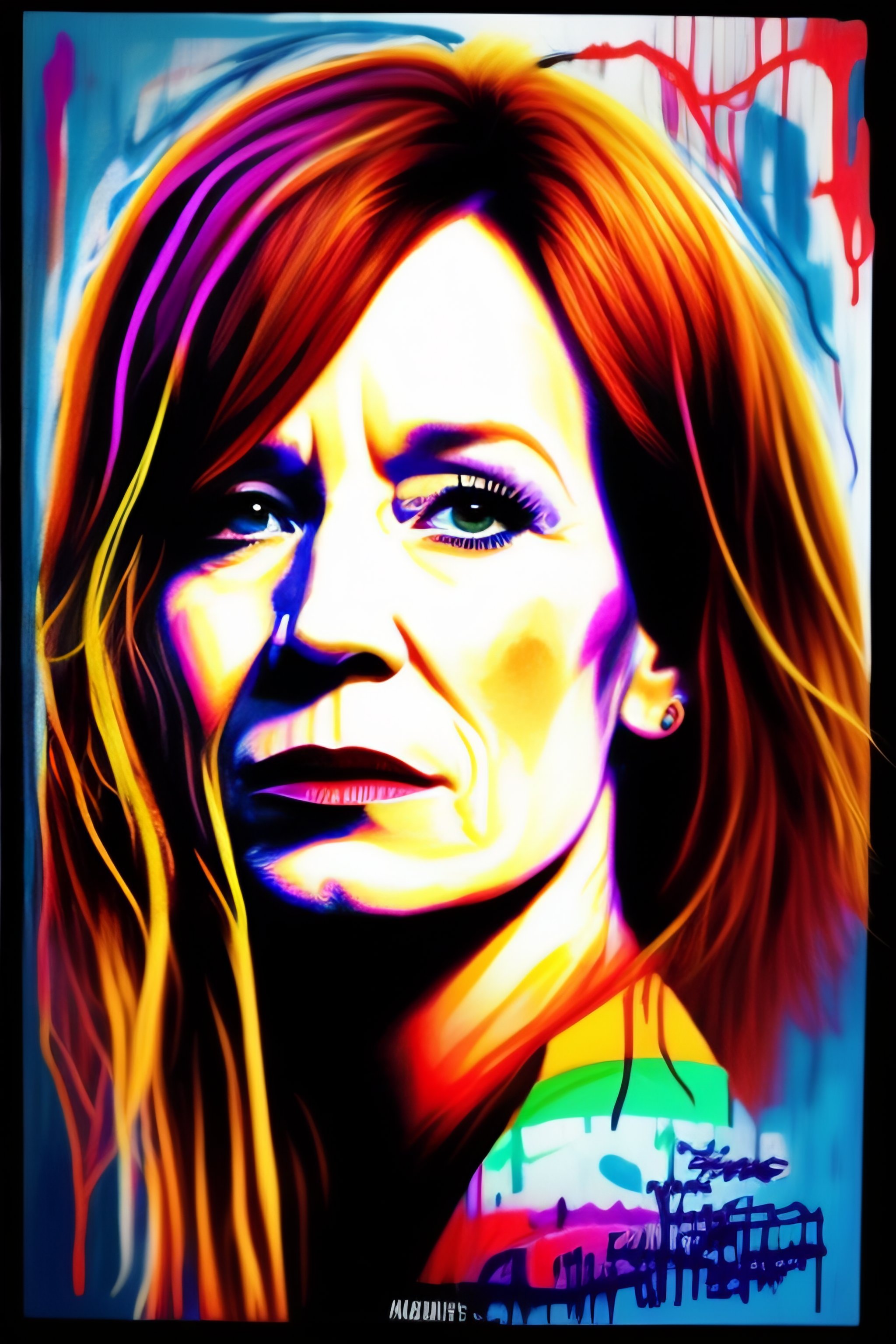 Lexica - Draw a doodle of portishead Beth Gibbons in the style of a 4 ...