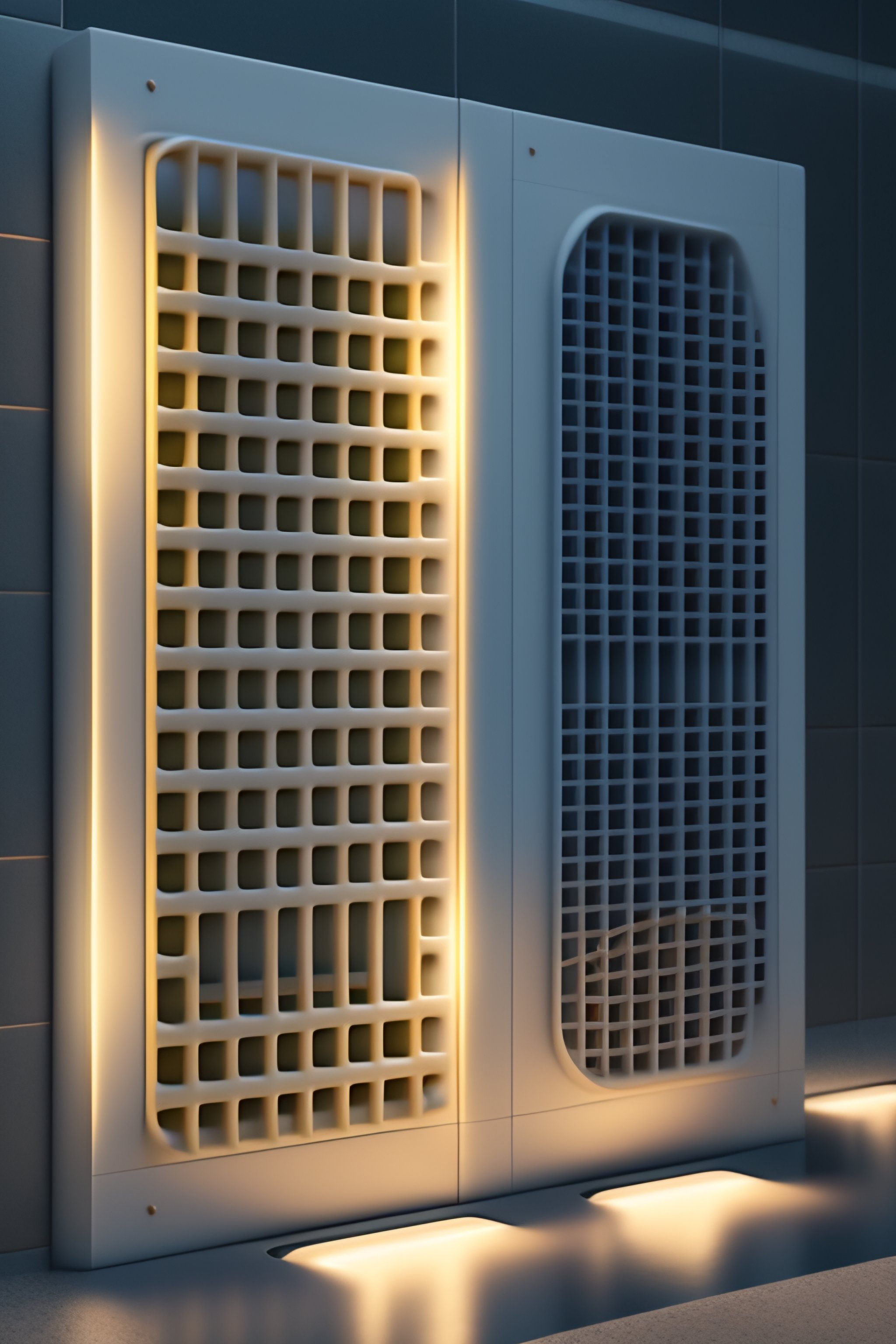 Lexica Urinals, urinal screens, and urinal cakes, Knolling, Knolling