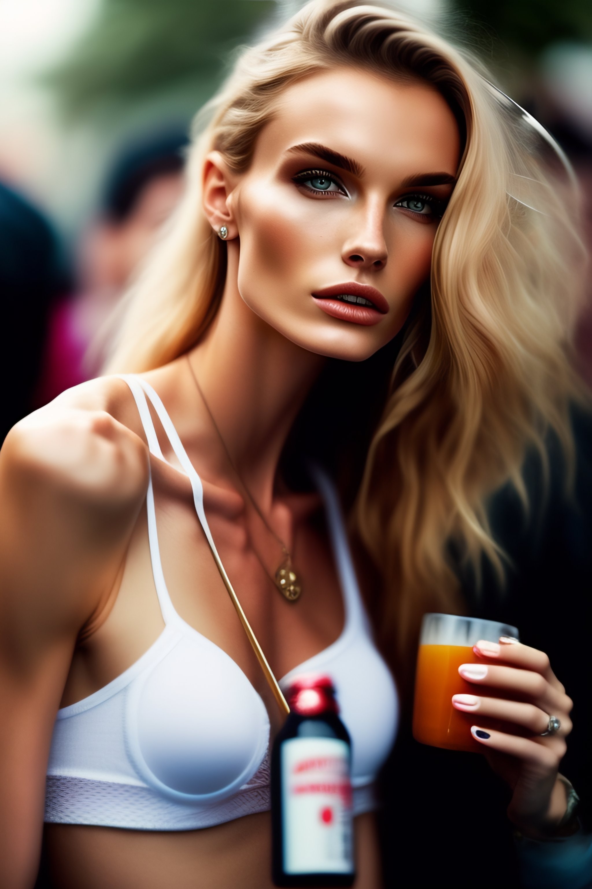 Lexica - Thinspo model smoking and drinking Diet Coke