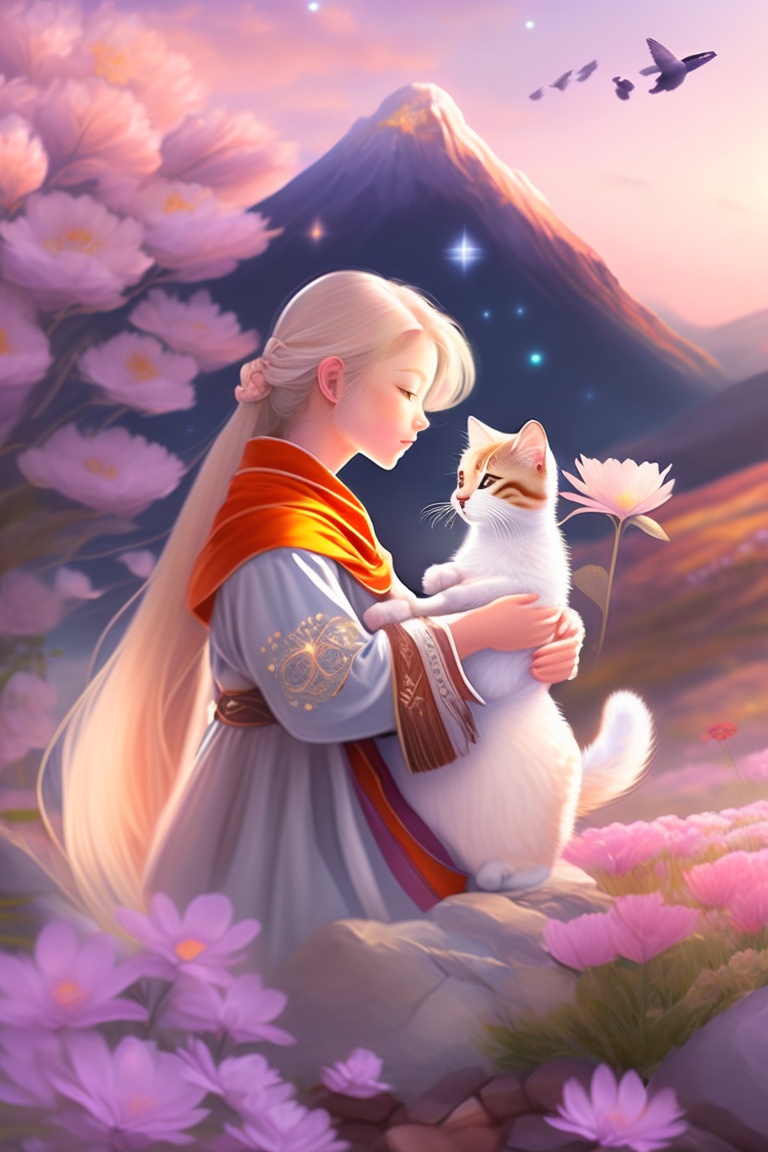 Lexica - Convey their resilience in a touching image, with Little cat ...