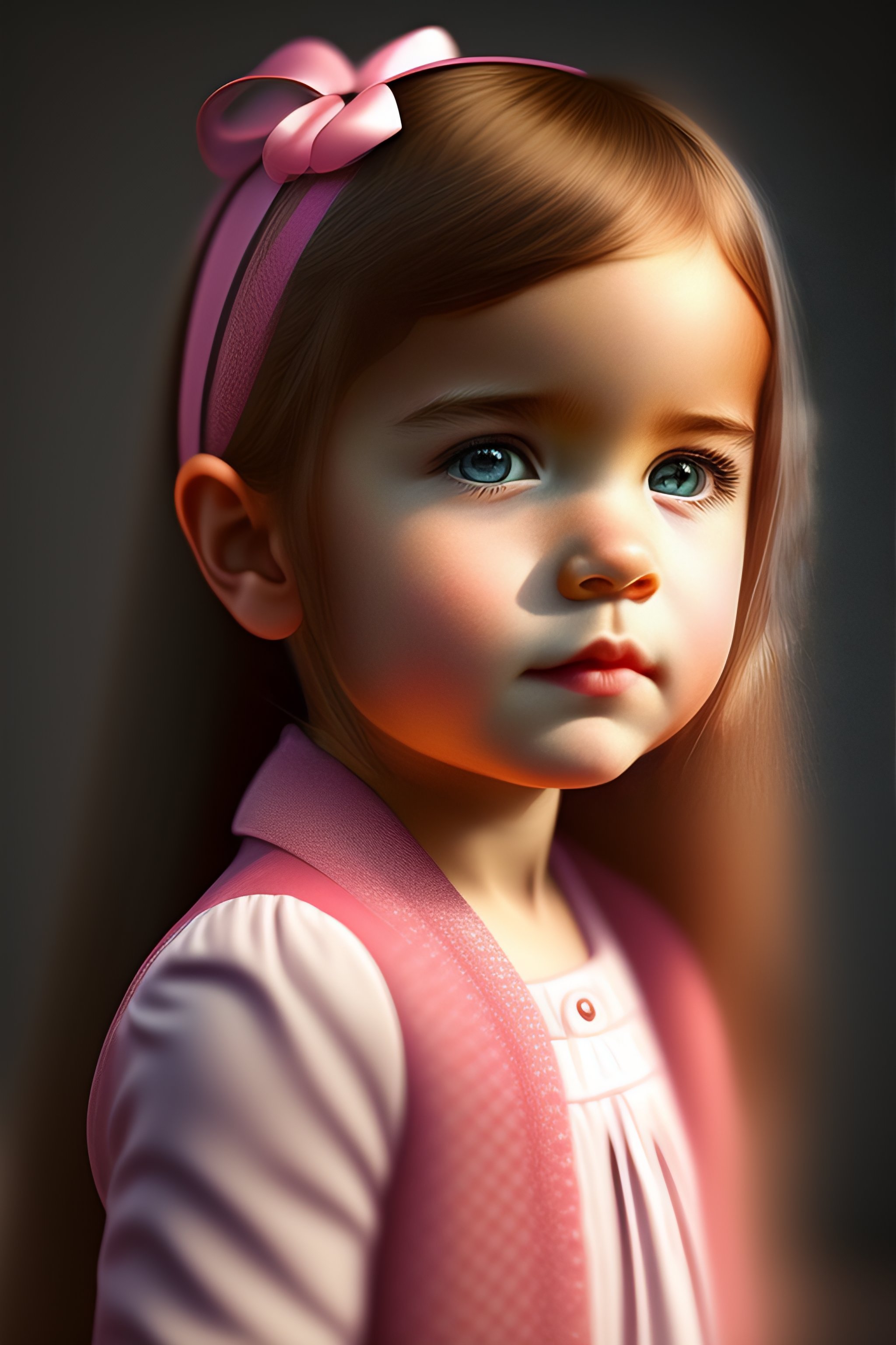 Lexica - Little girl, realistic, cute, modern, 3D