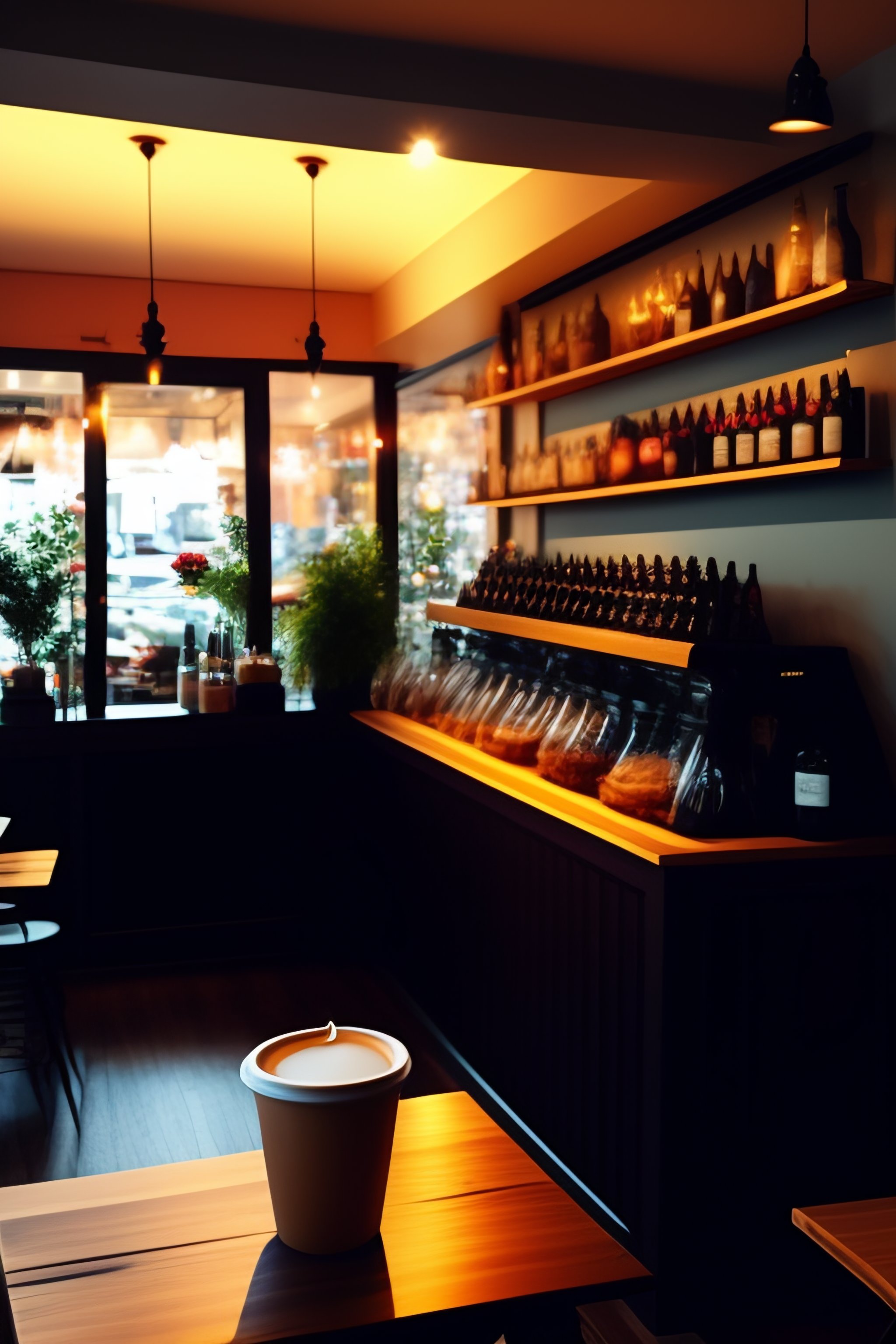 Lexica - Montreal coffee, wine, small restaurant, hipster interior