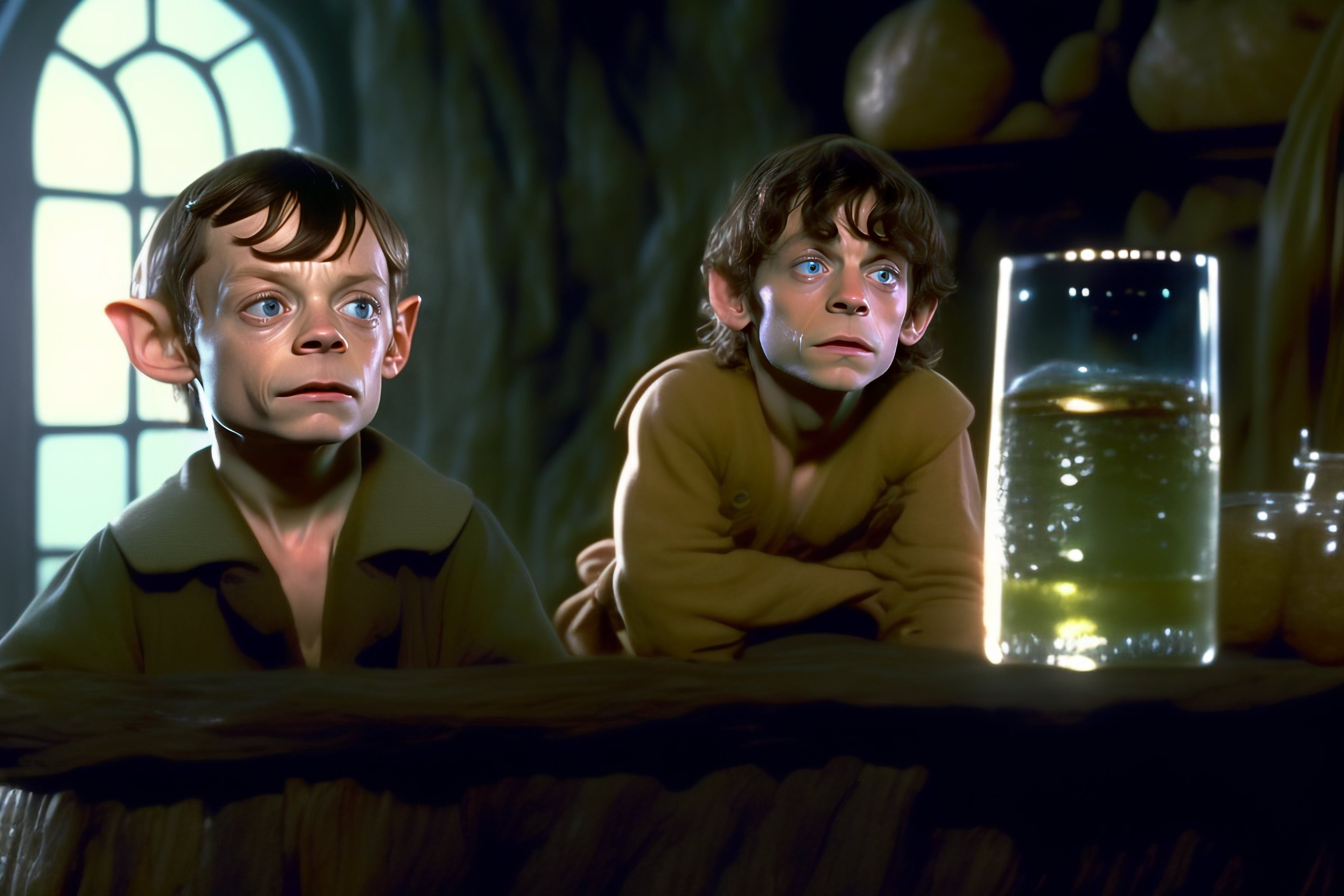 Lexica - Gollum like the film lord of the rings drinkin water