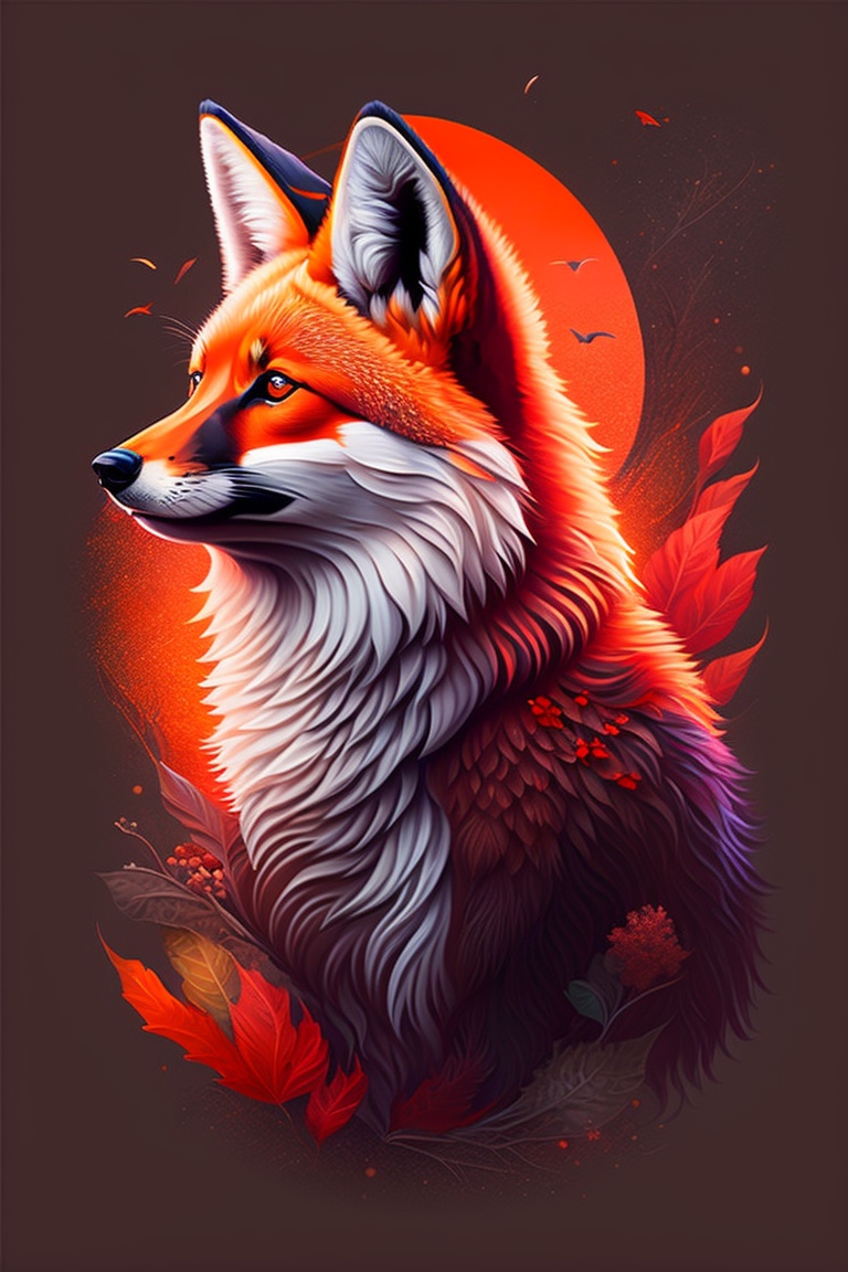 Lexica - Artwork of t-shirt graphic design, flat design of a fierce and ...