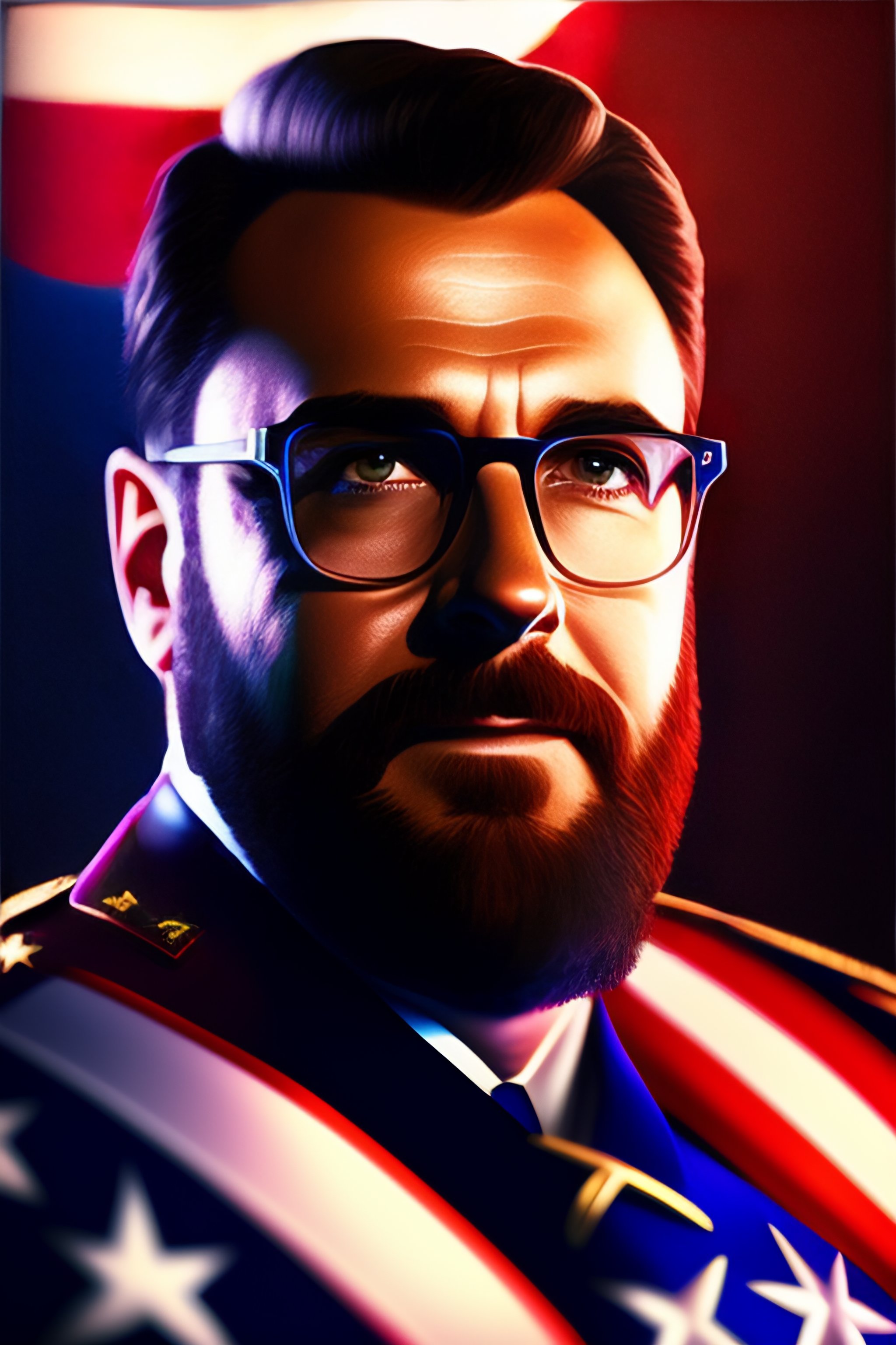 Lexica Charles hoskinson as capitan america blender 4k nikon 35mm