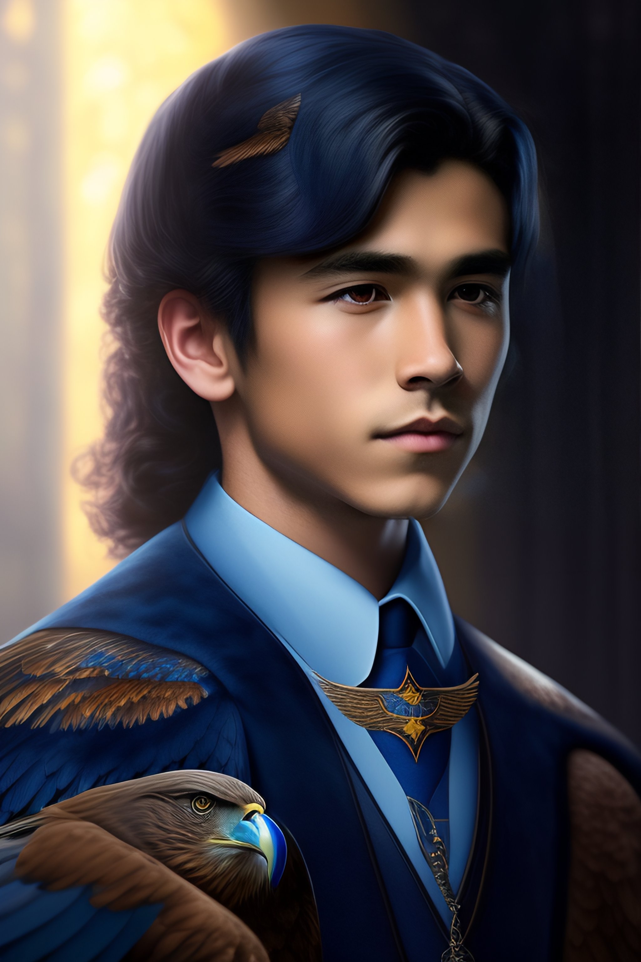 Lexica - Ravenclaw boy, has a Luna's eccentric look (when she is