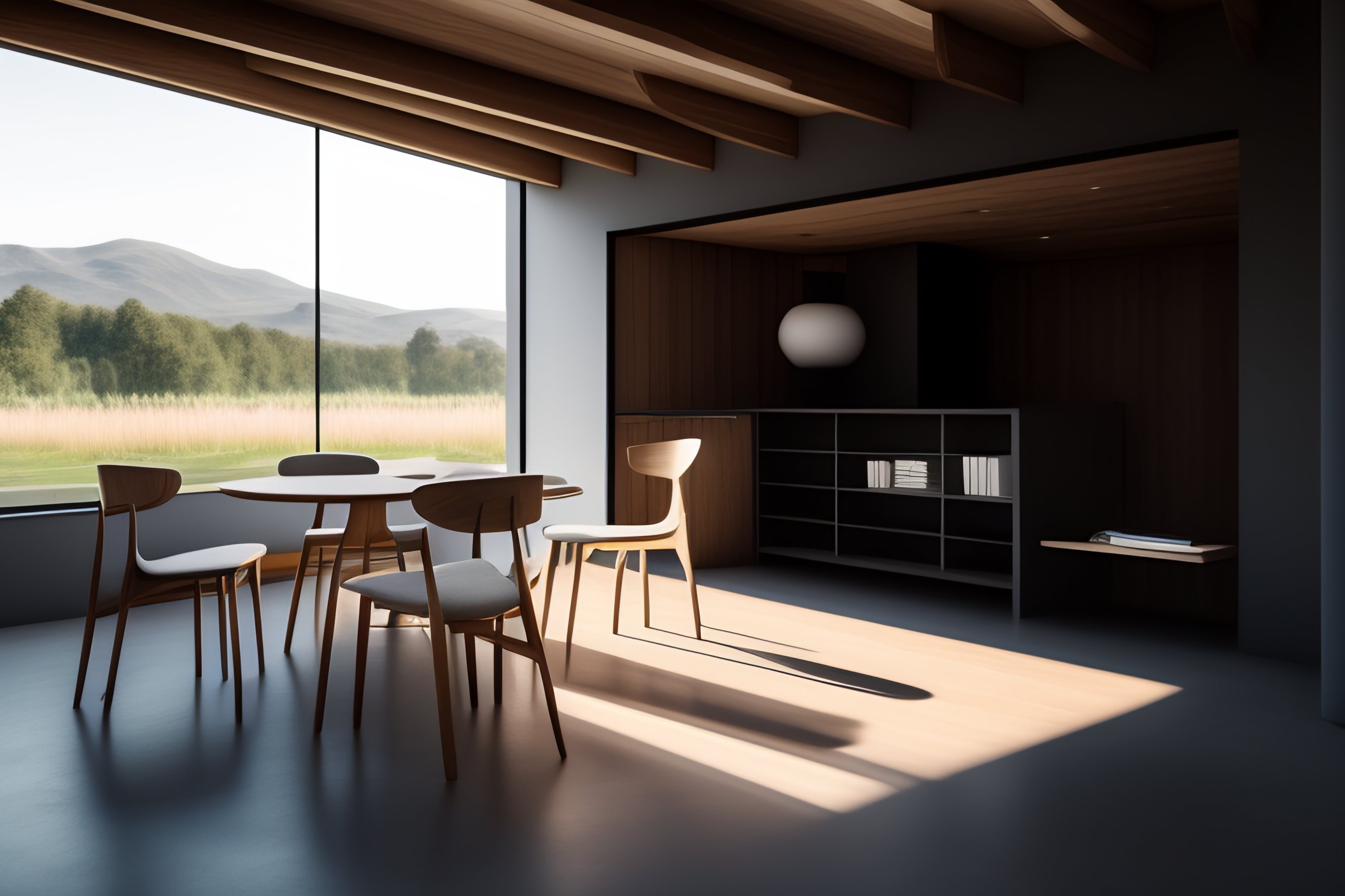 Lexica - A simple floor and roof with a single chair in the middle
