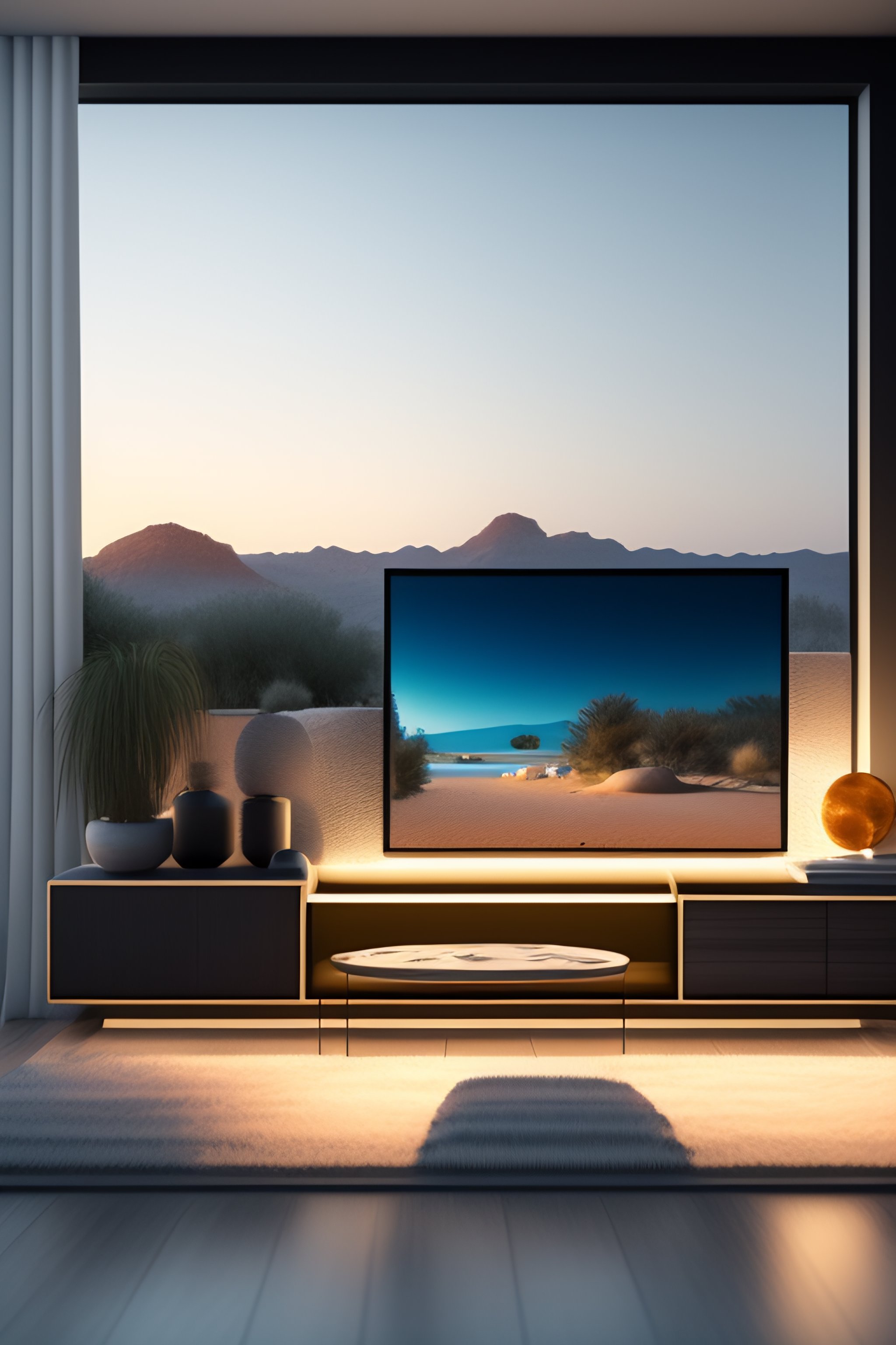 Lexica - Equirectangular render of a modern living room, natural colors ...