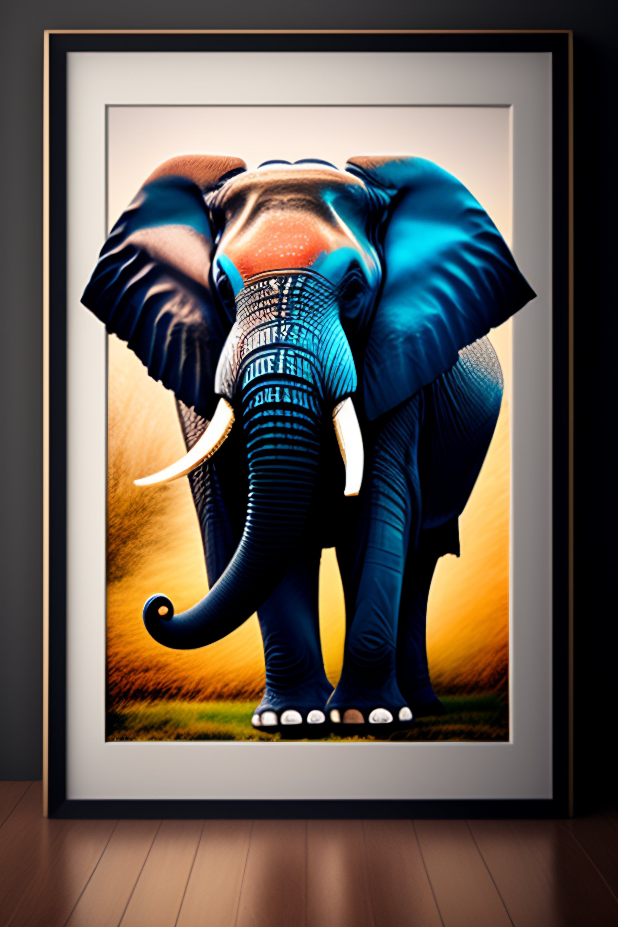 Lexica Elephant wall art