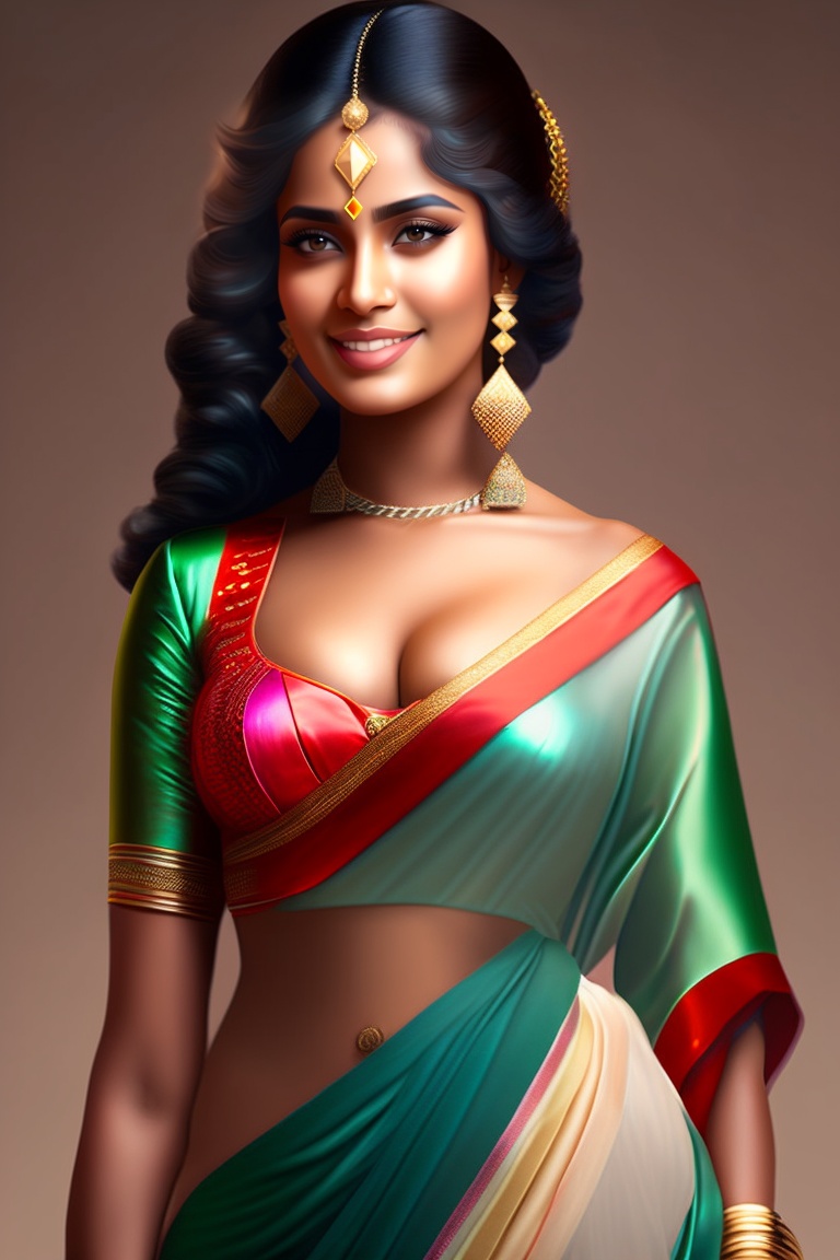Lexica - Blouse remove, saree remove, South desi hot
