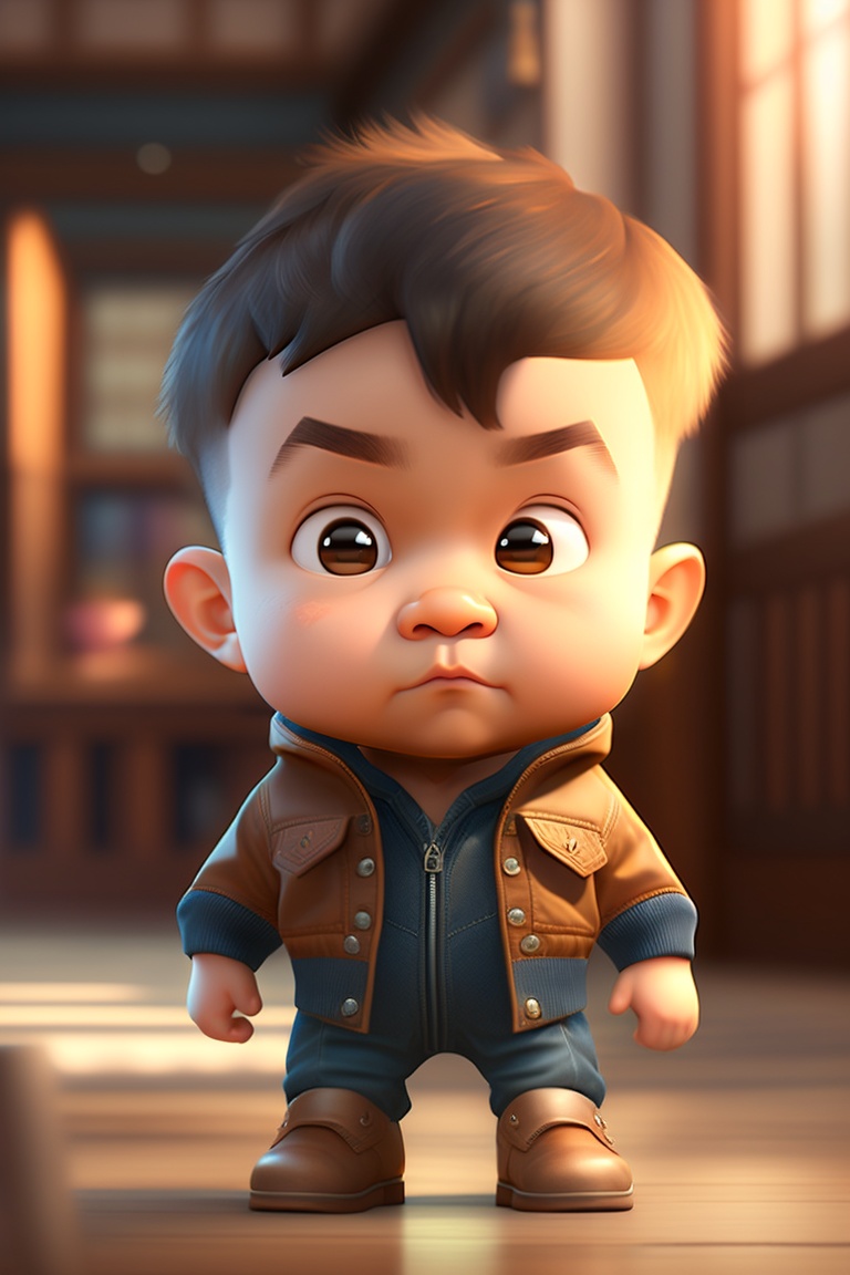 Lexica Very angry cartoon caracter little BOY ,short BOY,going to