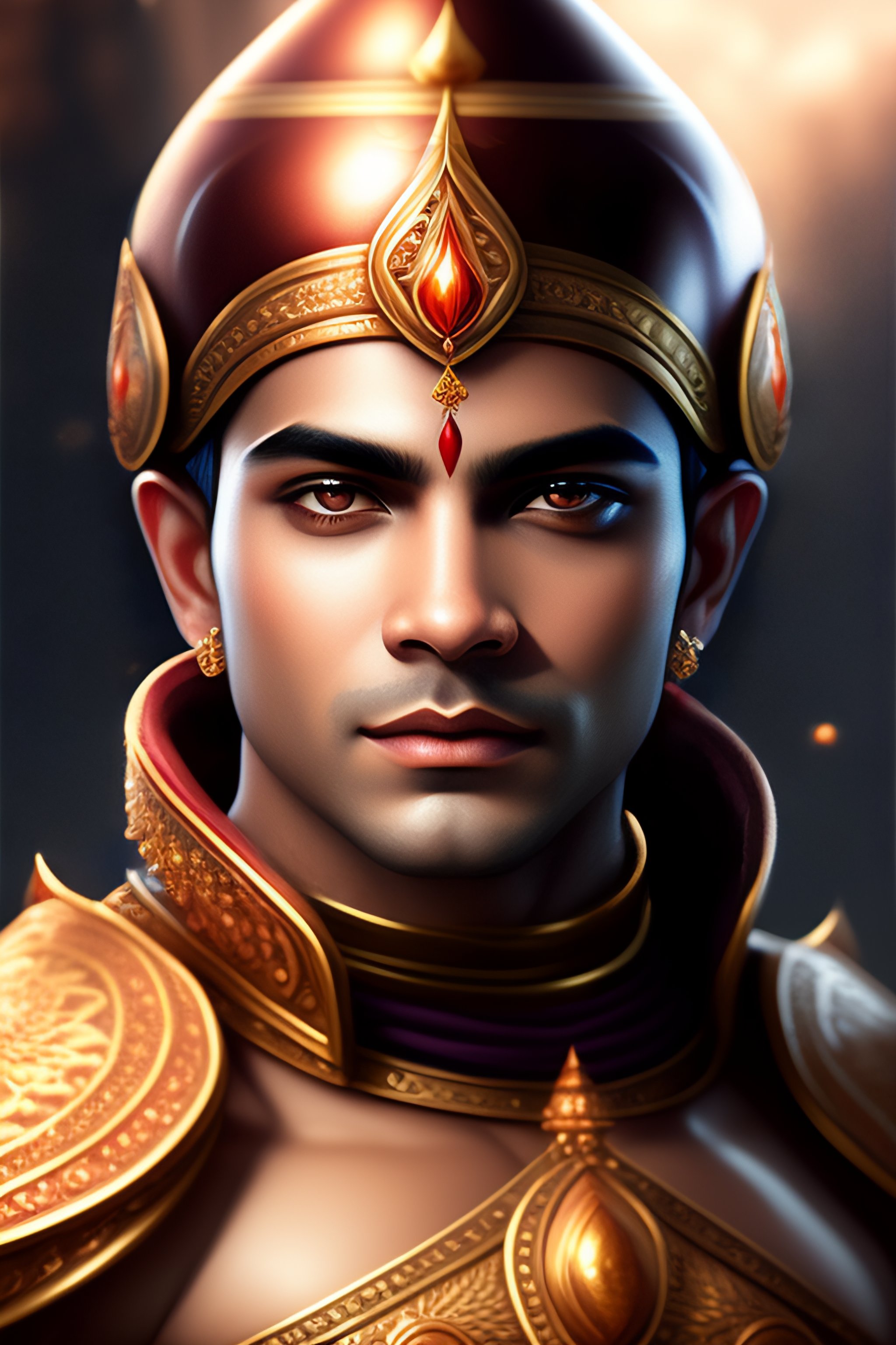 Lexica - Portrait of a Lord Vamana, fantasy, front light, intricate ...