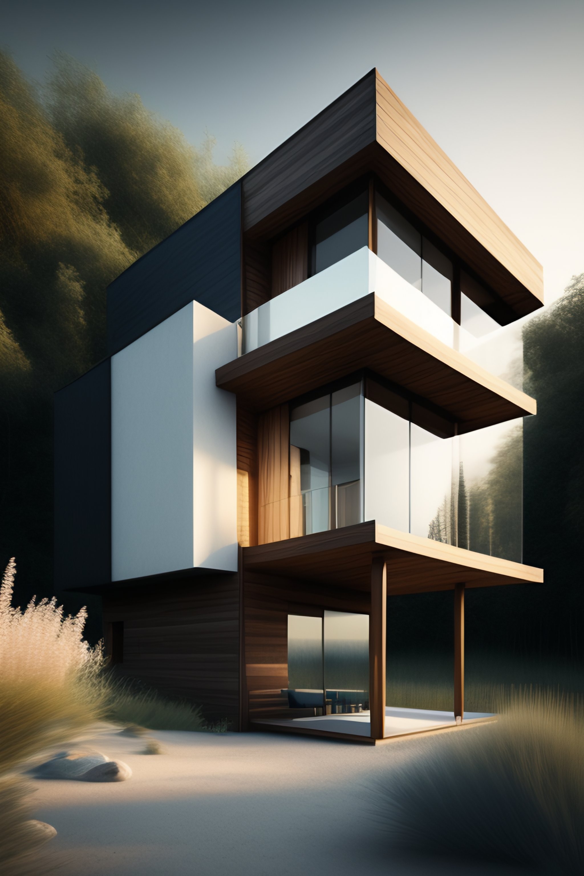 Lexica - House natural minimal sea wood modern