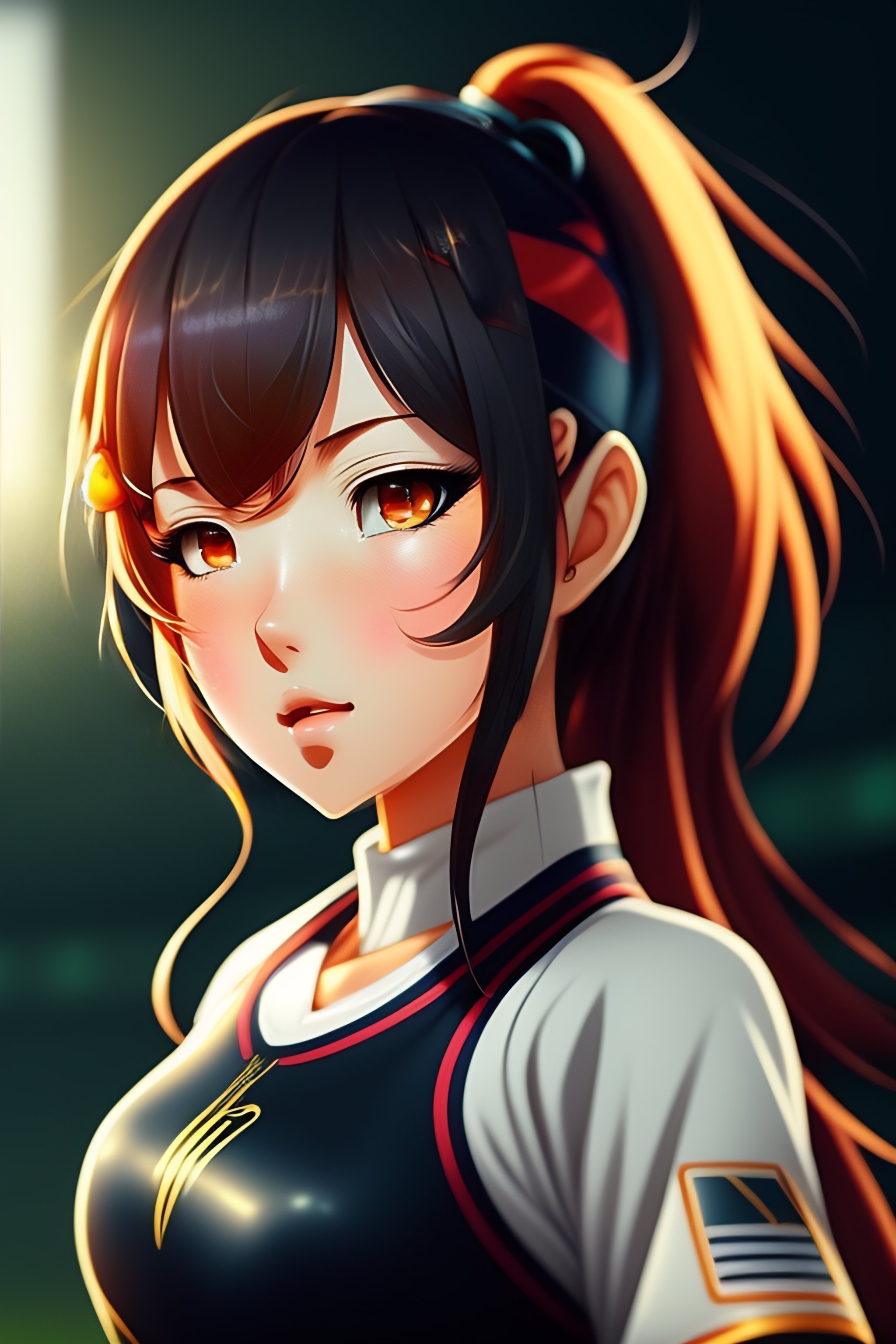 Lexica Anime girl in sport style