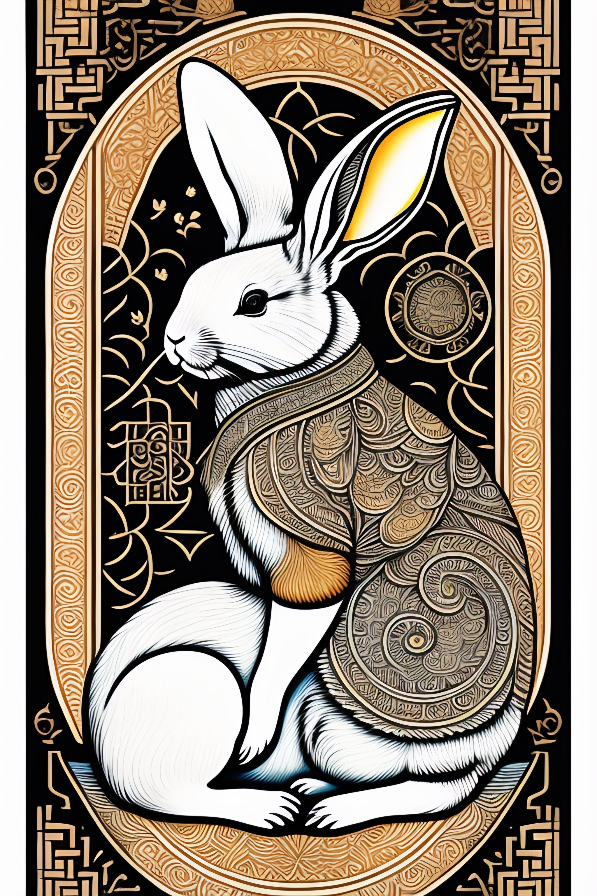Lexica - Year of the rabbit, Chinese astrology, tarot card, line ...