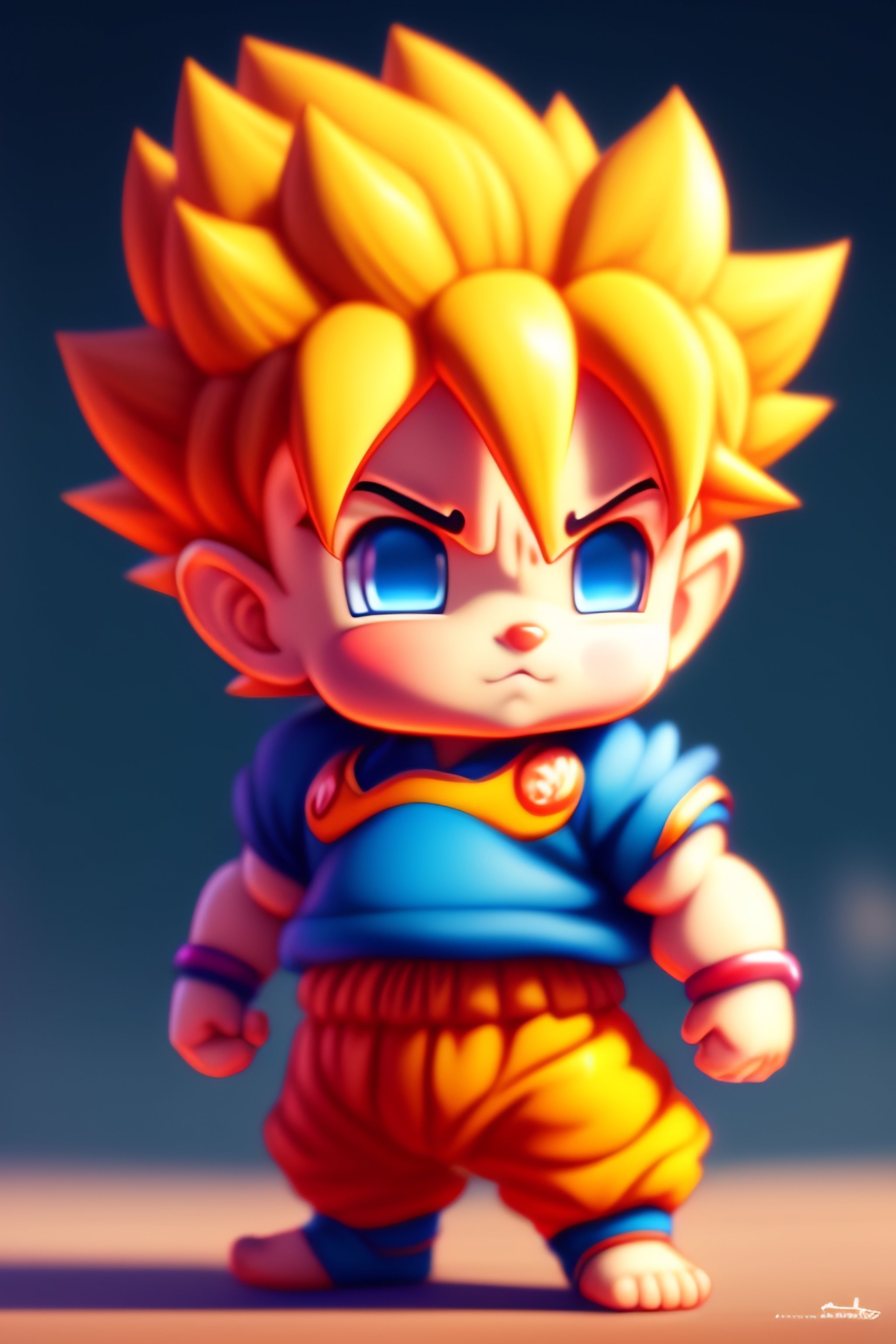 Premium AI Image  Cute adorable cartoon goku baby